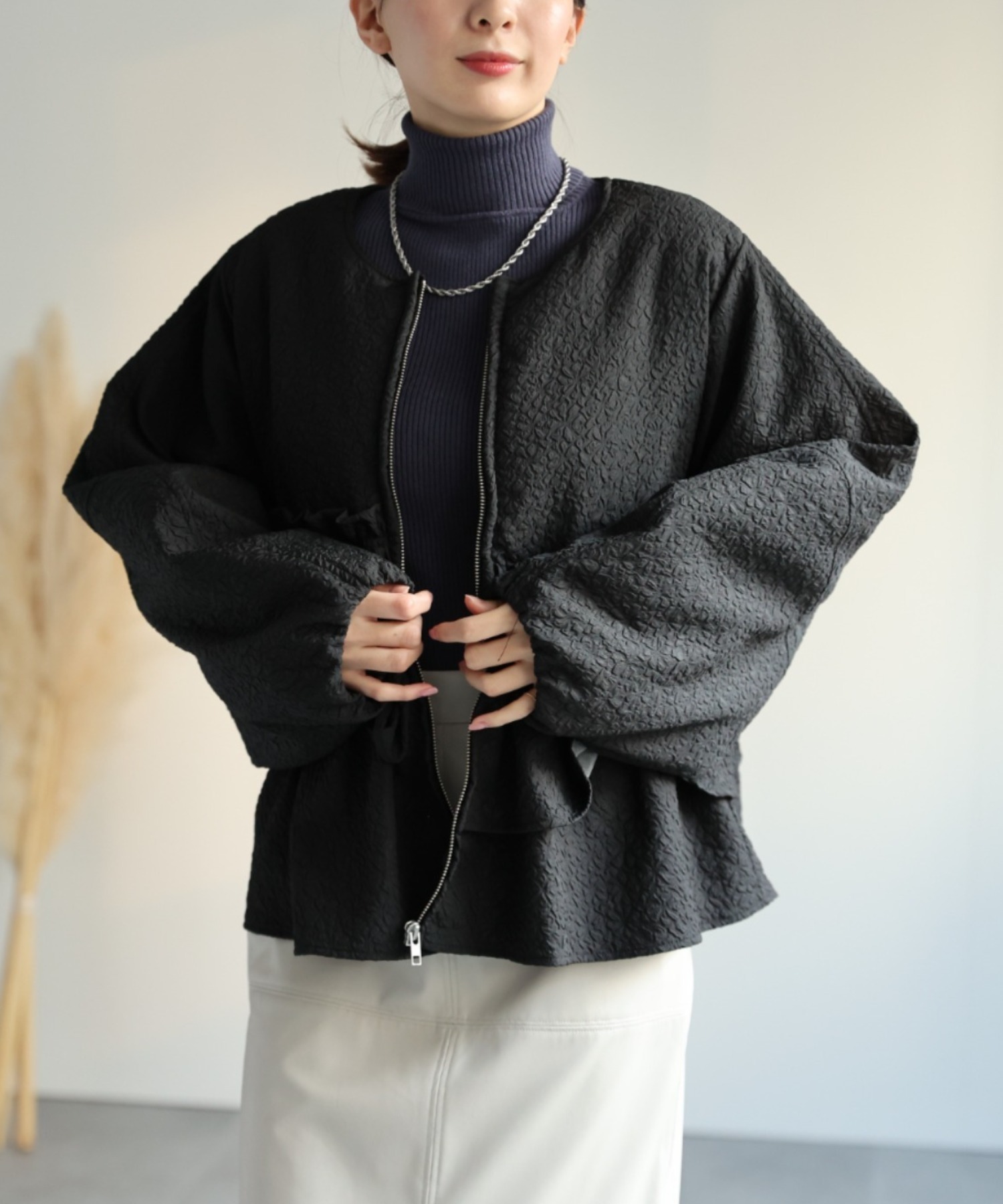 model：162cm 着用サイズ：F