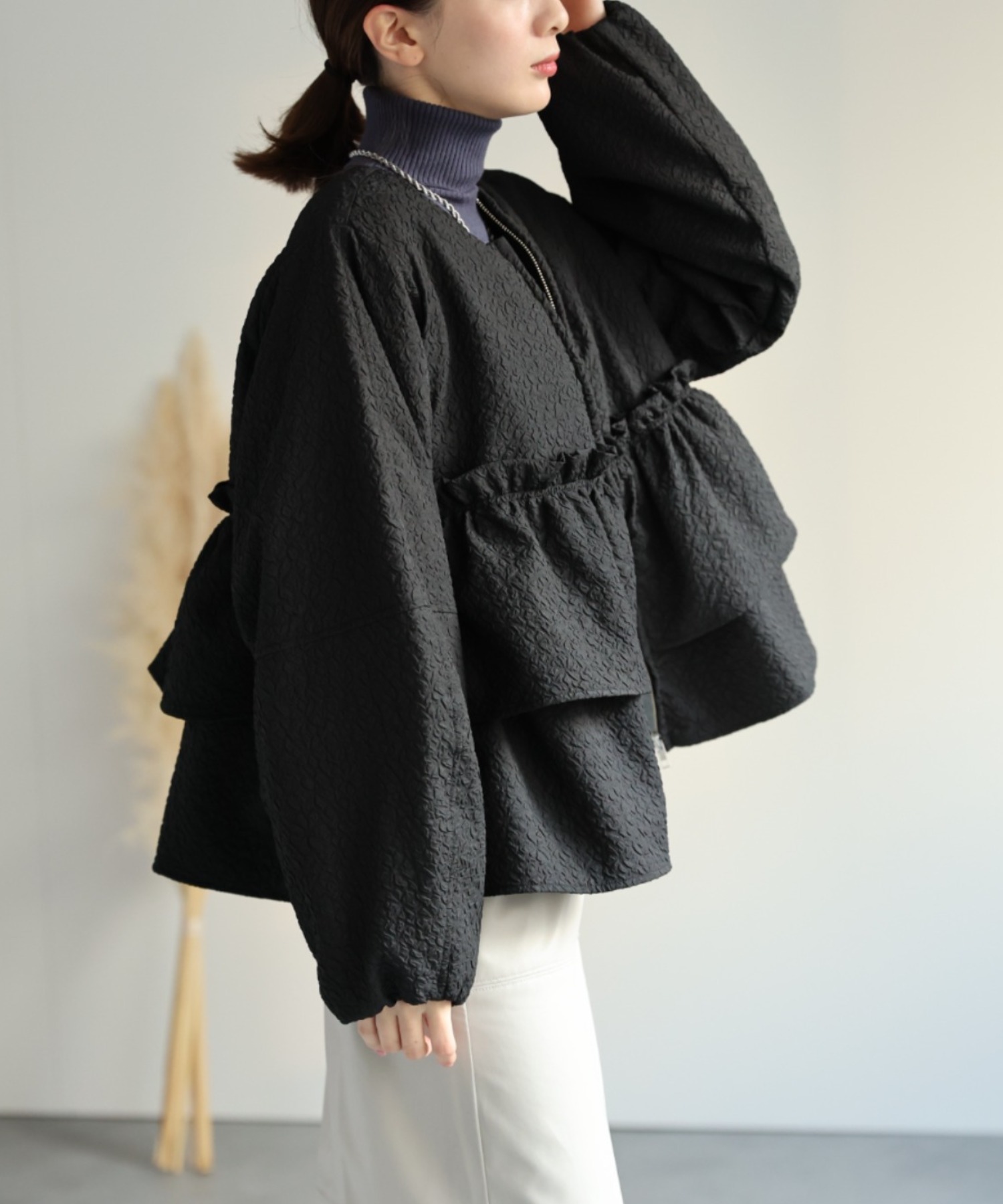 model：162cm 着用サイズ：F