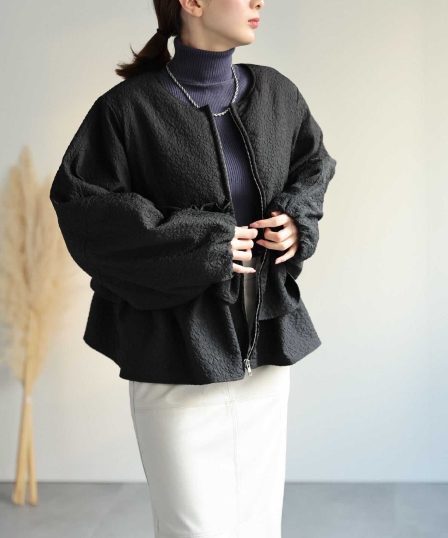 model：162cm 着用サイズ：F