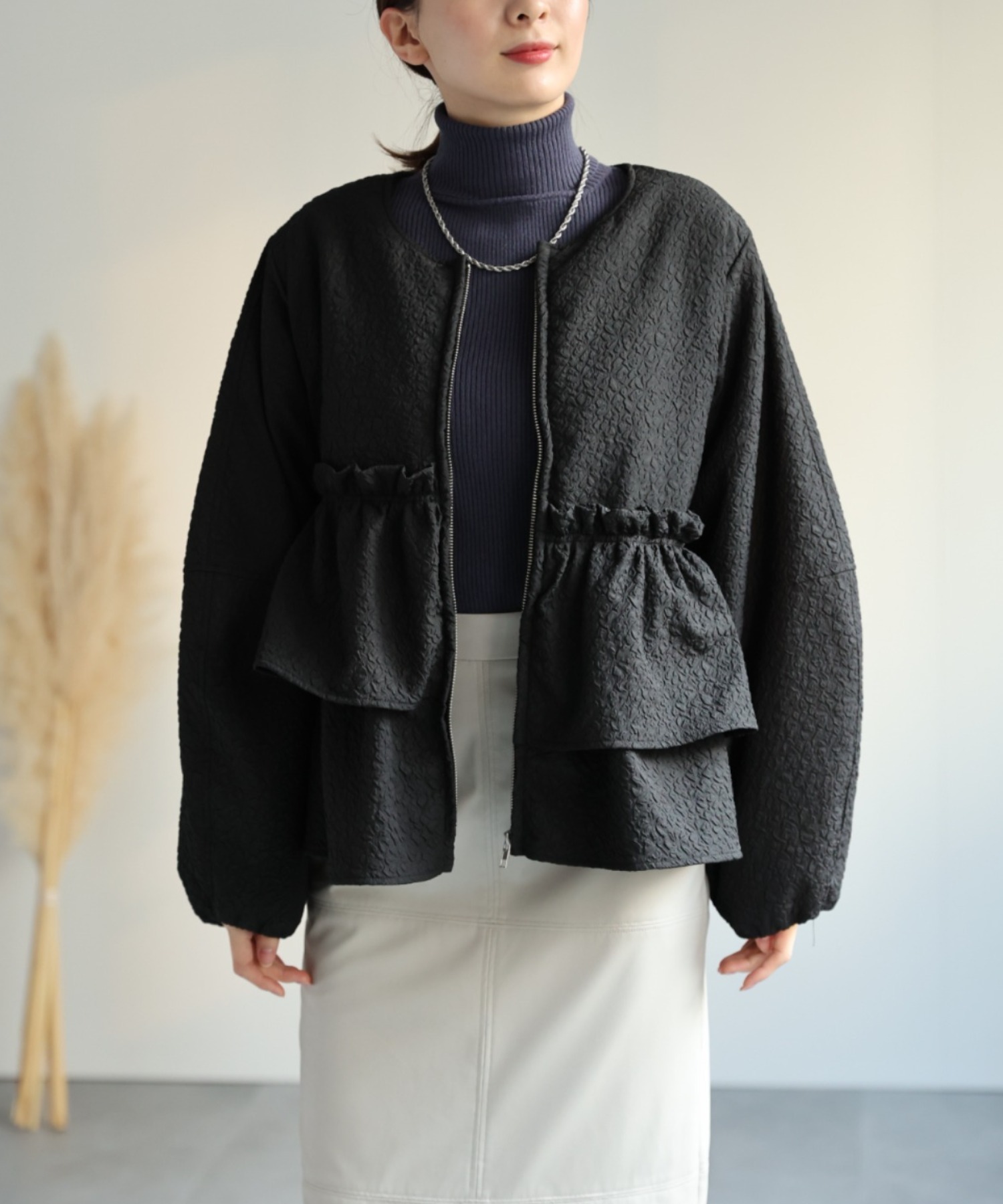 model：162cm 着用サイズ：F
