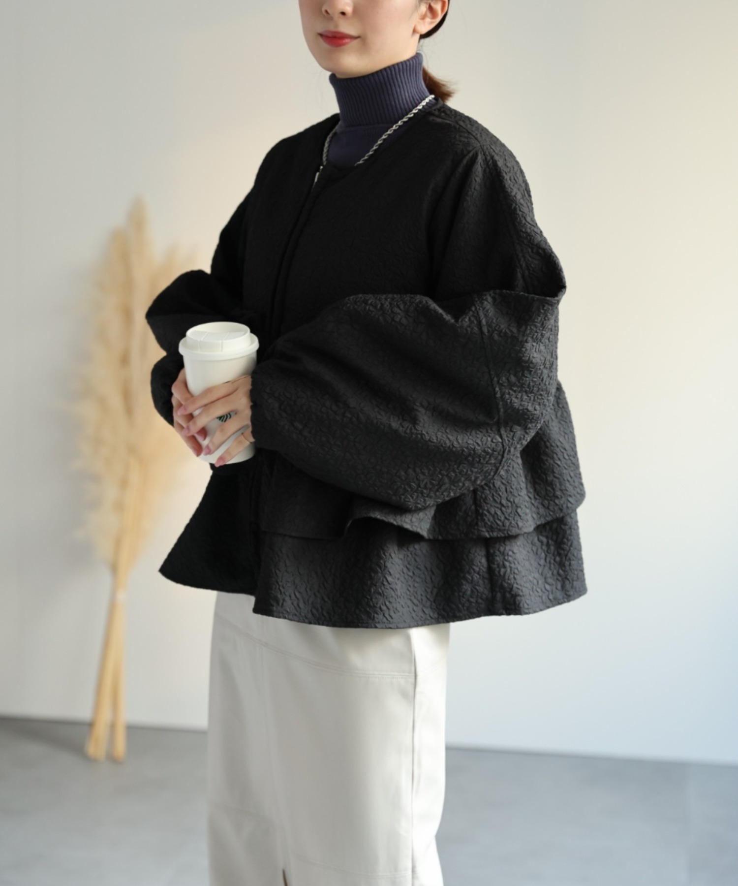 model：162cm 着用サイズ：F