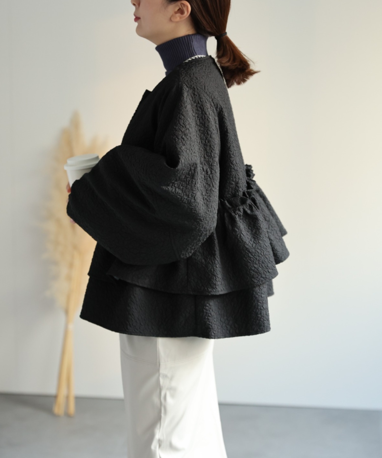 model：162cm 着用サイズ：F
