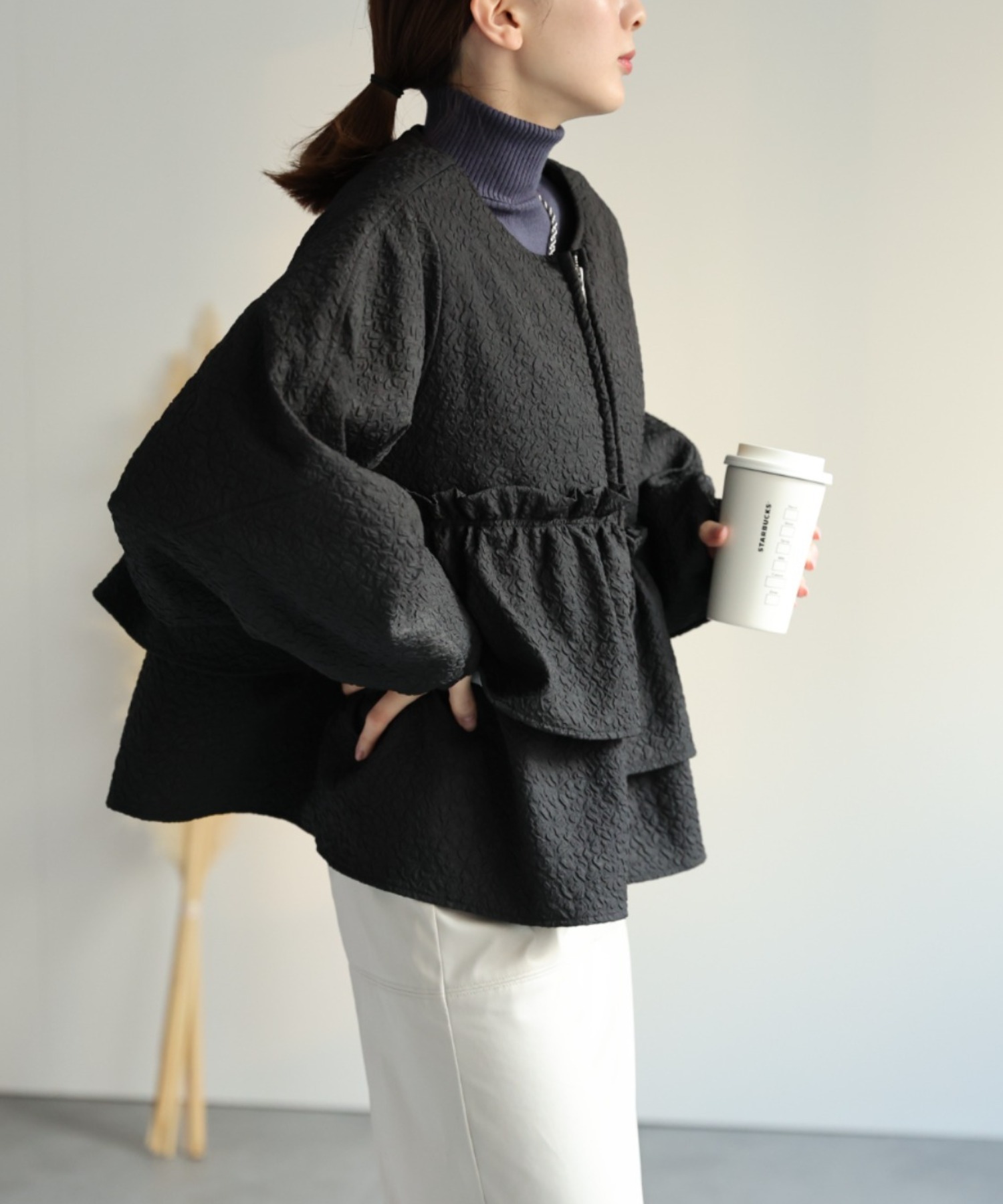 model：162cm 着用サイズ：F