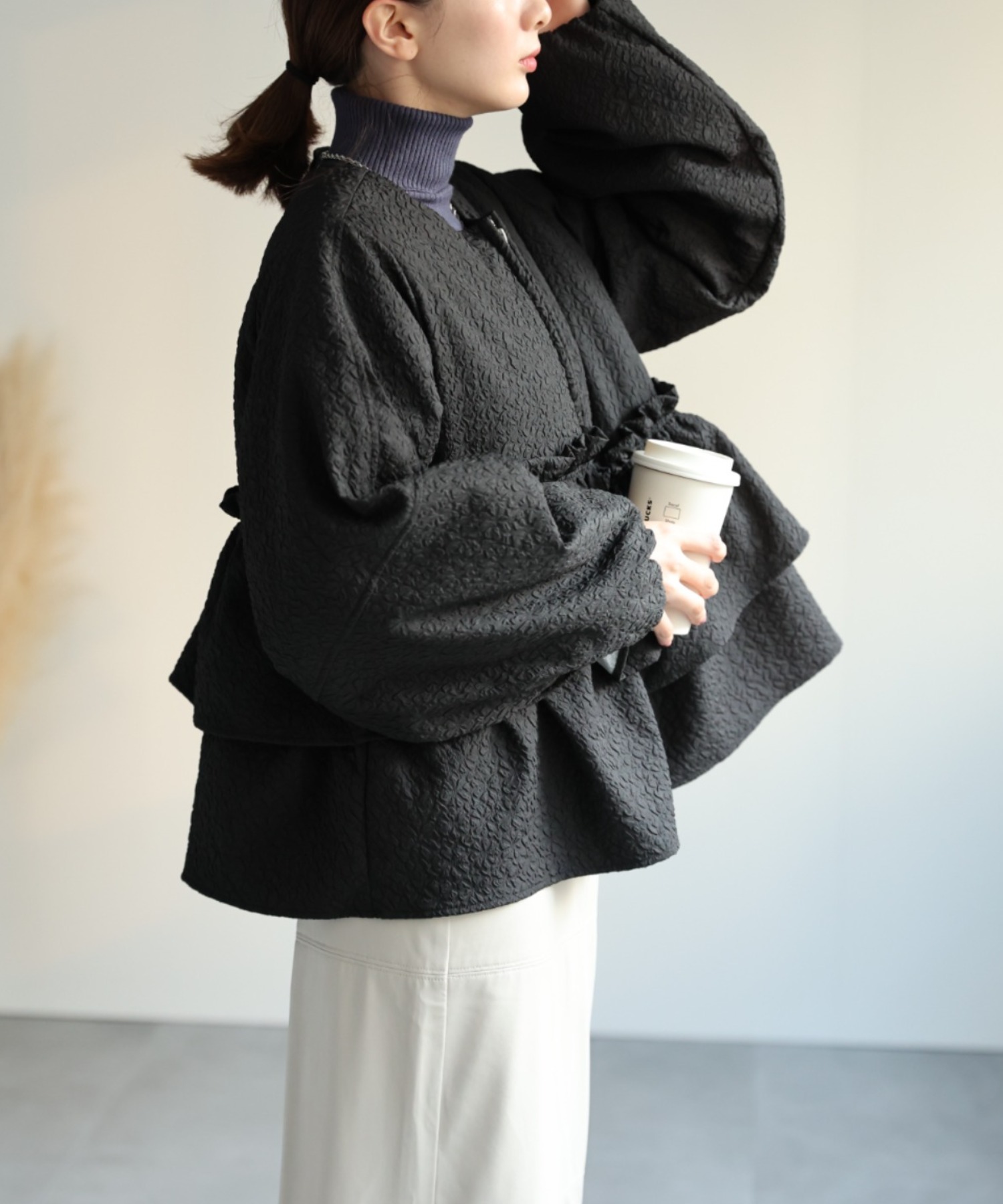 model：162cm 着用サイズ：F