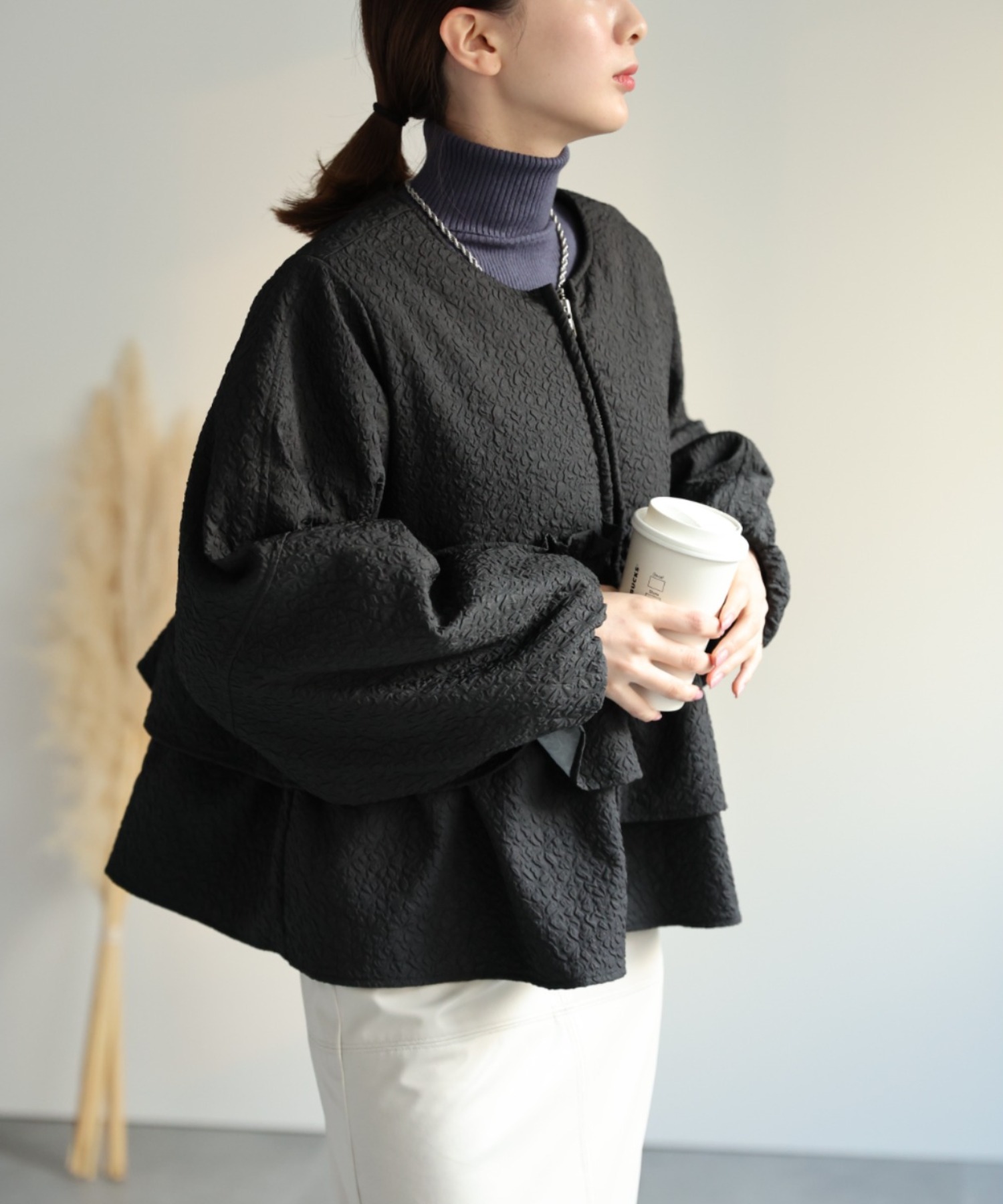 model：162cm 着用サイズ：F