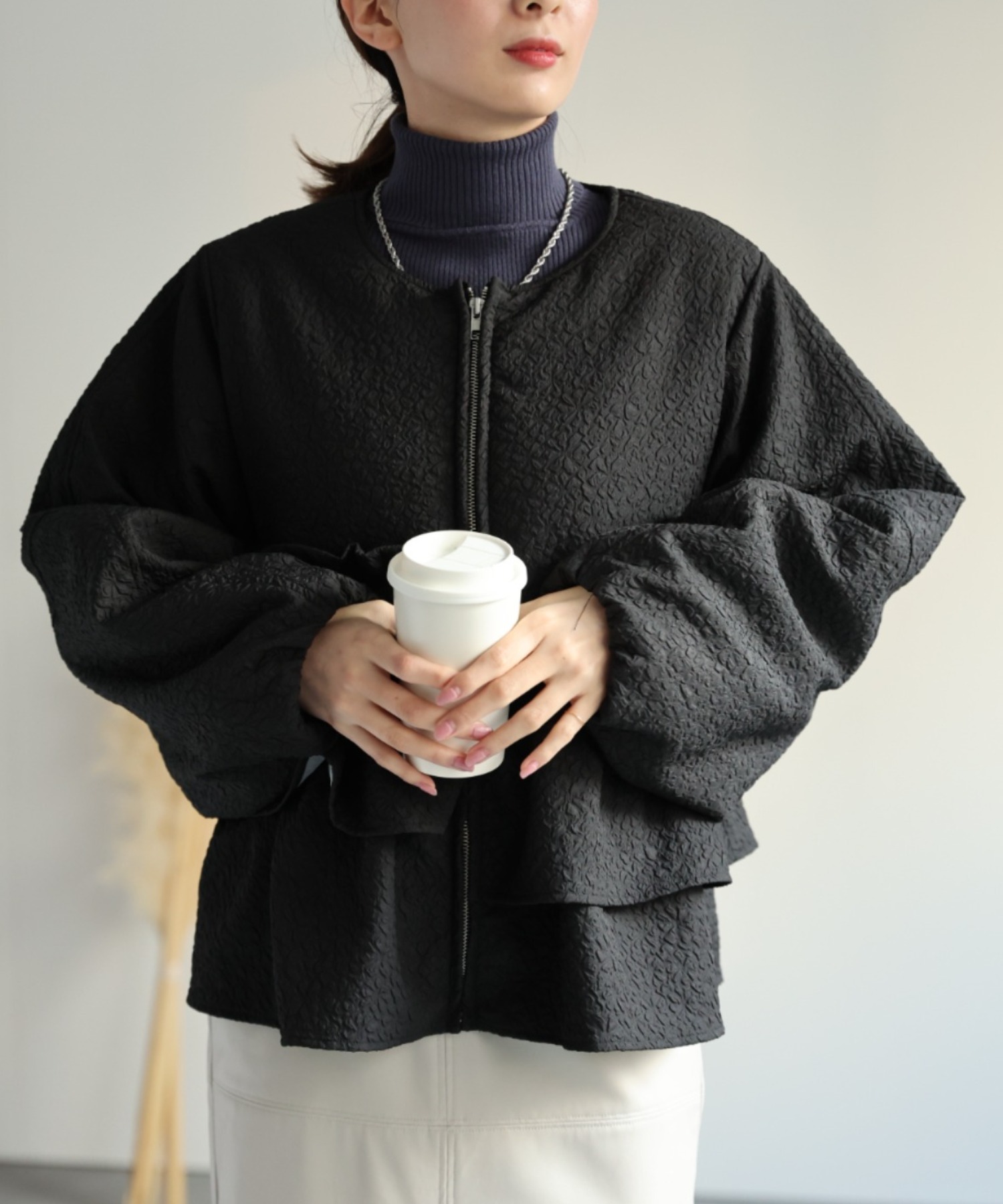 model：162cm 着用サイズ：F