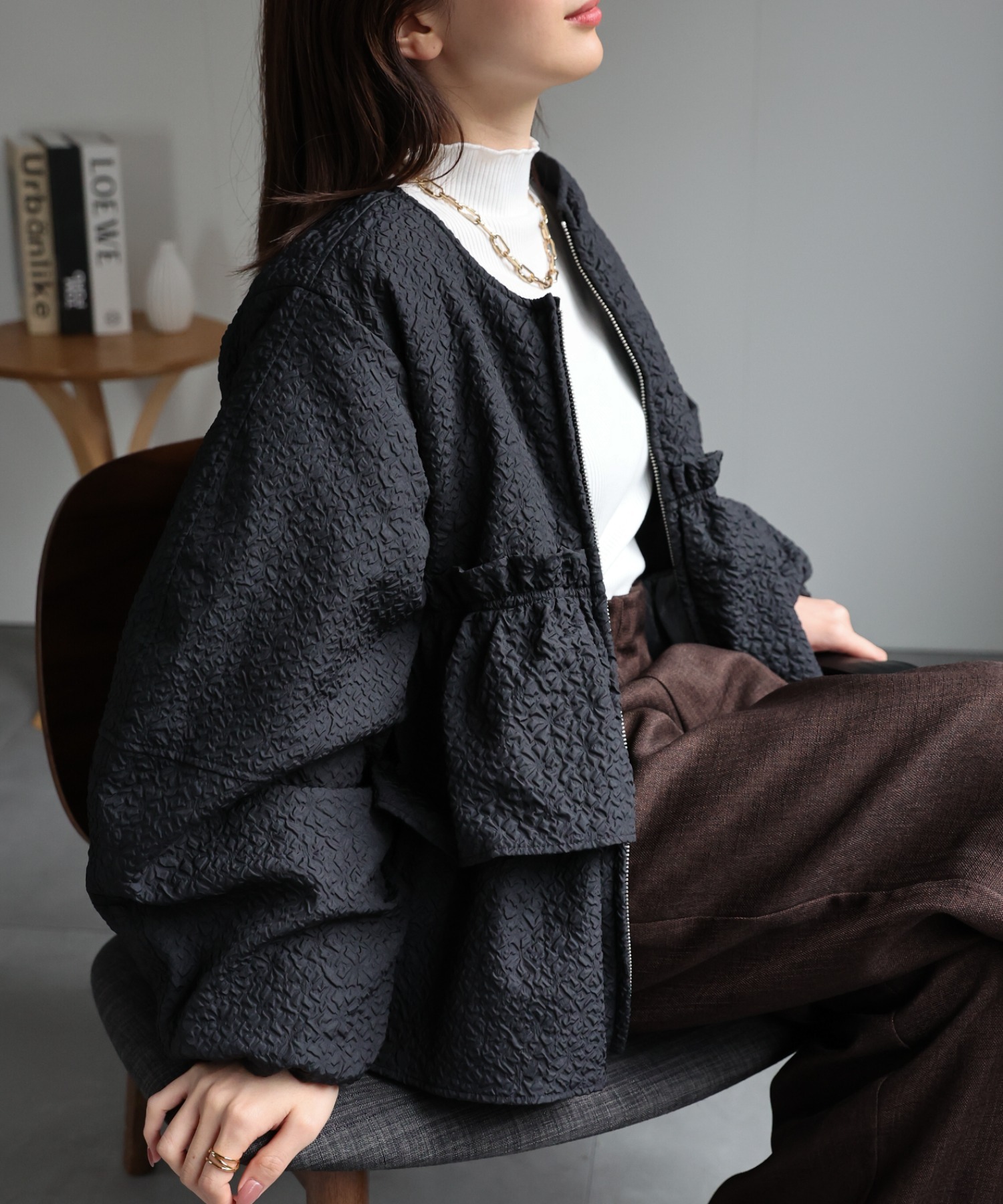 model：162cm 着用サイズ：F