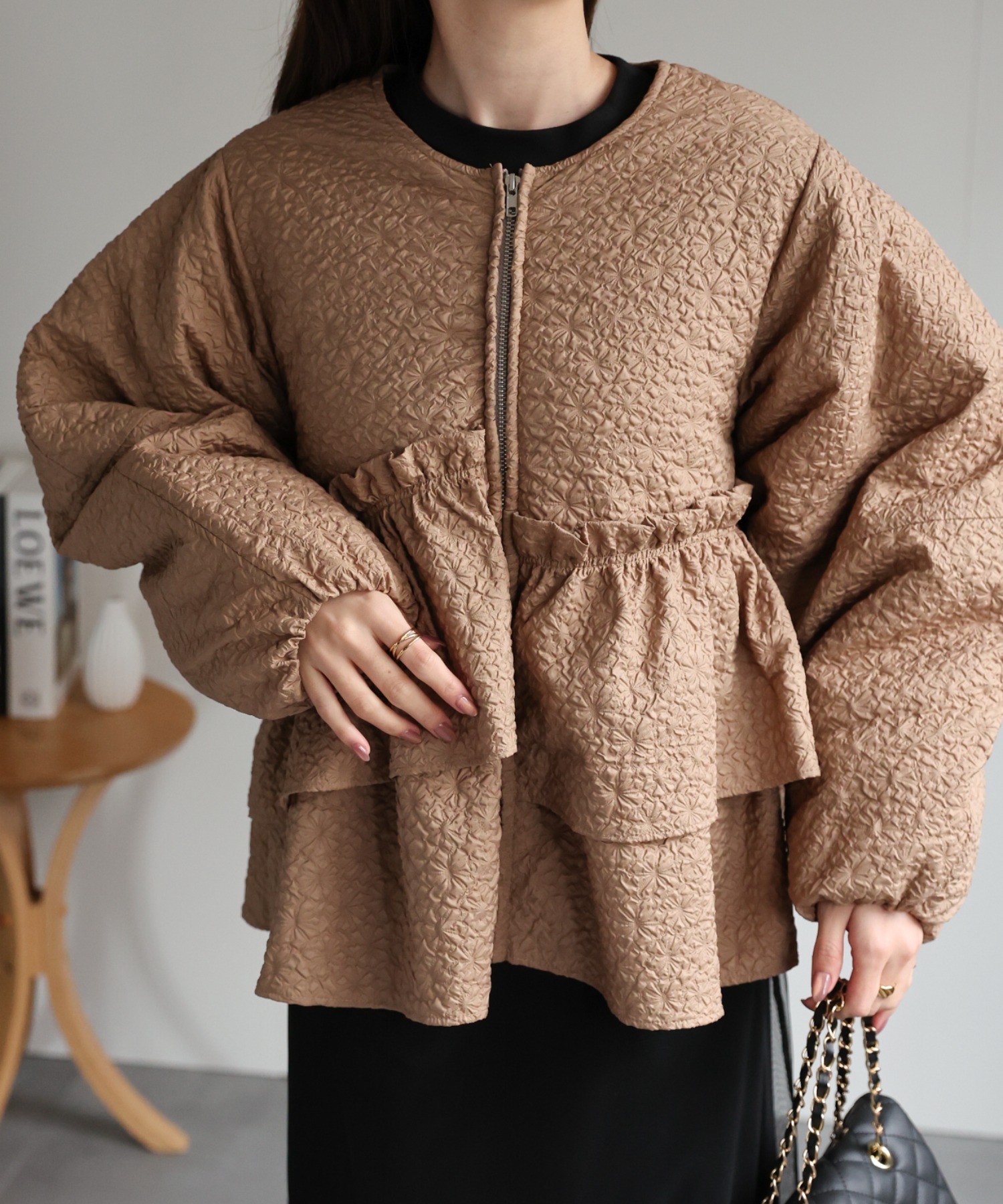 model：162cm 着用サイズ：F