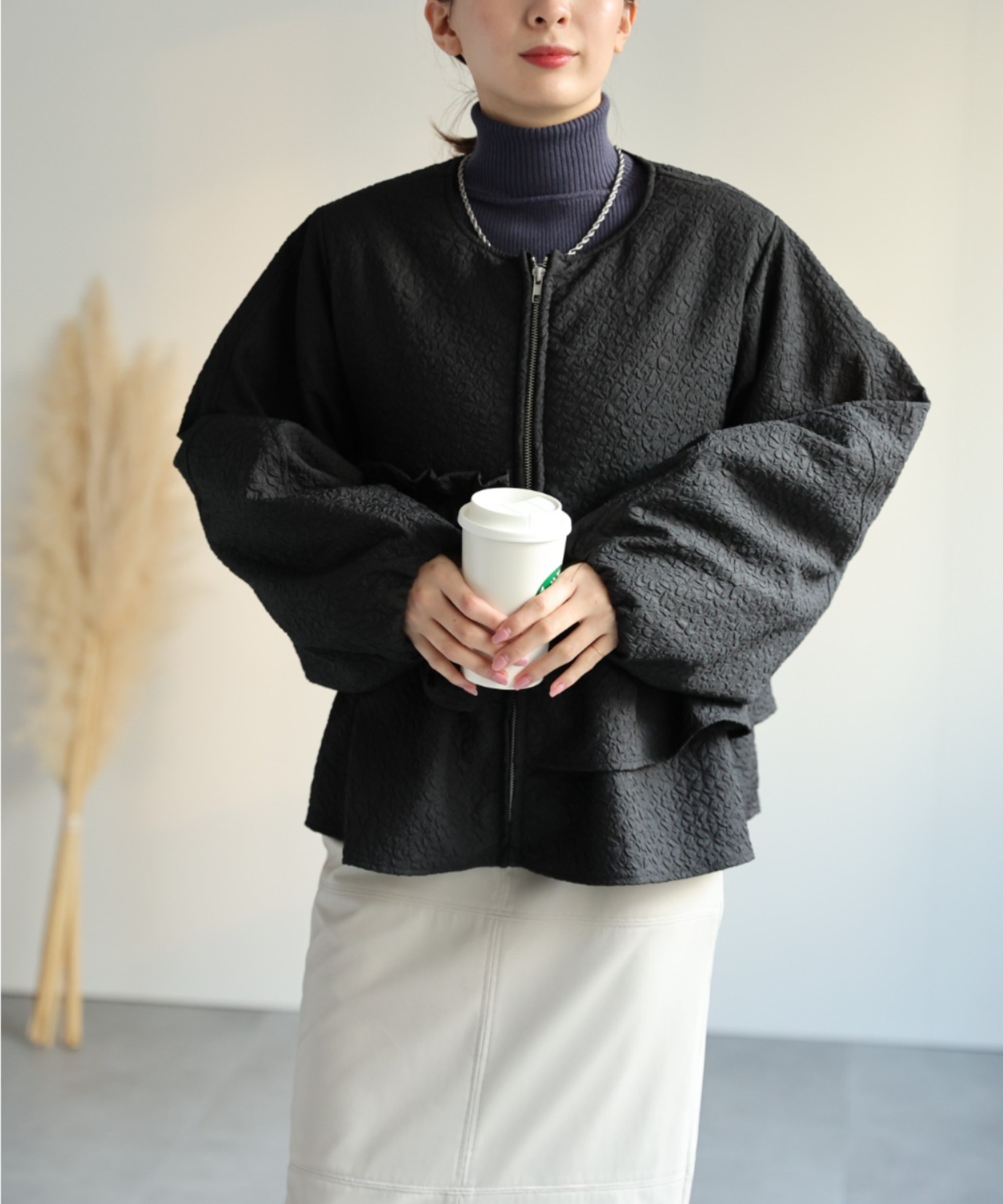 model：162cm 着用サイズ：F