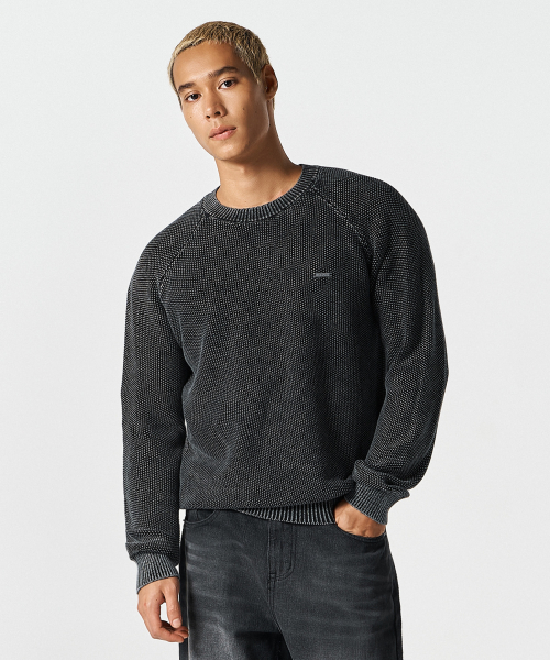 Essential Mashru Fit Knit (chacol) — эсеншл‑фит вязаная футболка (chacoal)