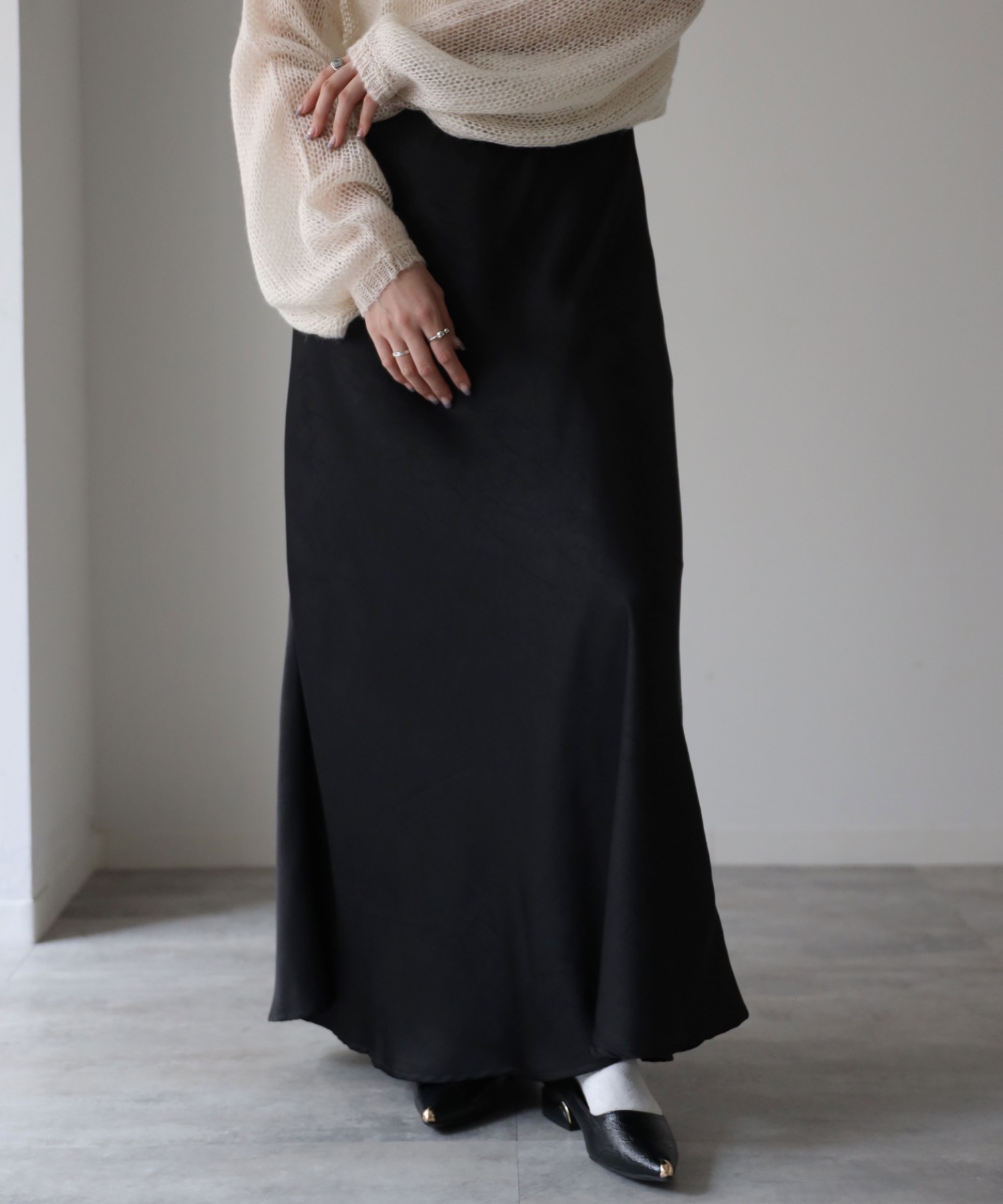 model：164cm. 着用サイズ：FREE