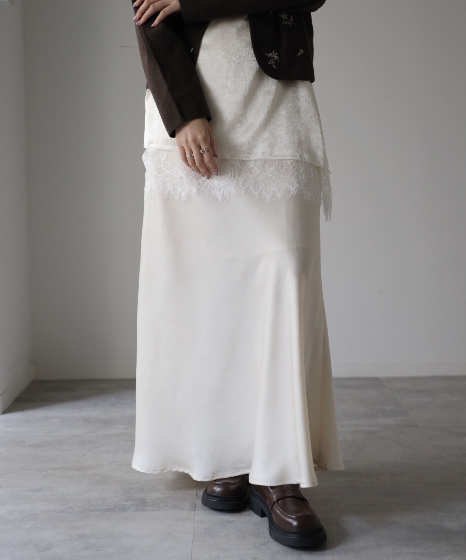 model：164cm. 着用サイズ：FREE