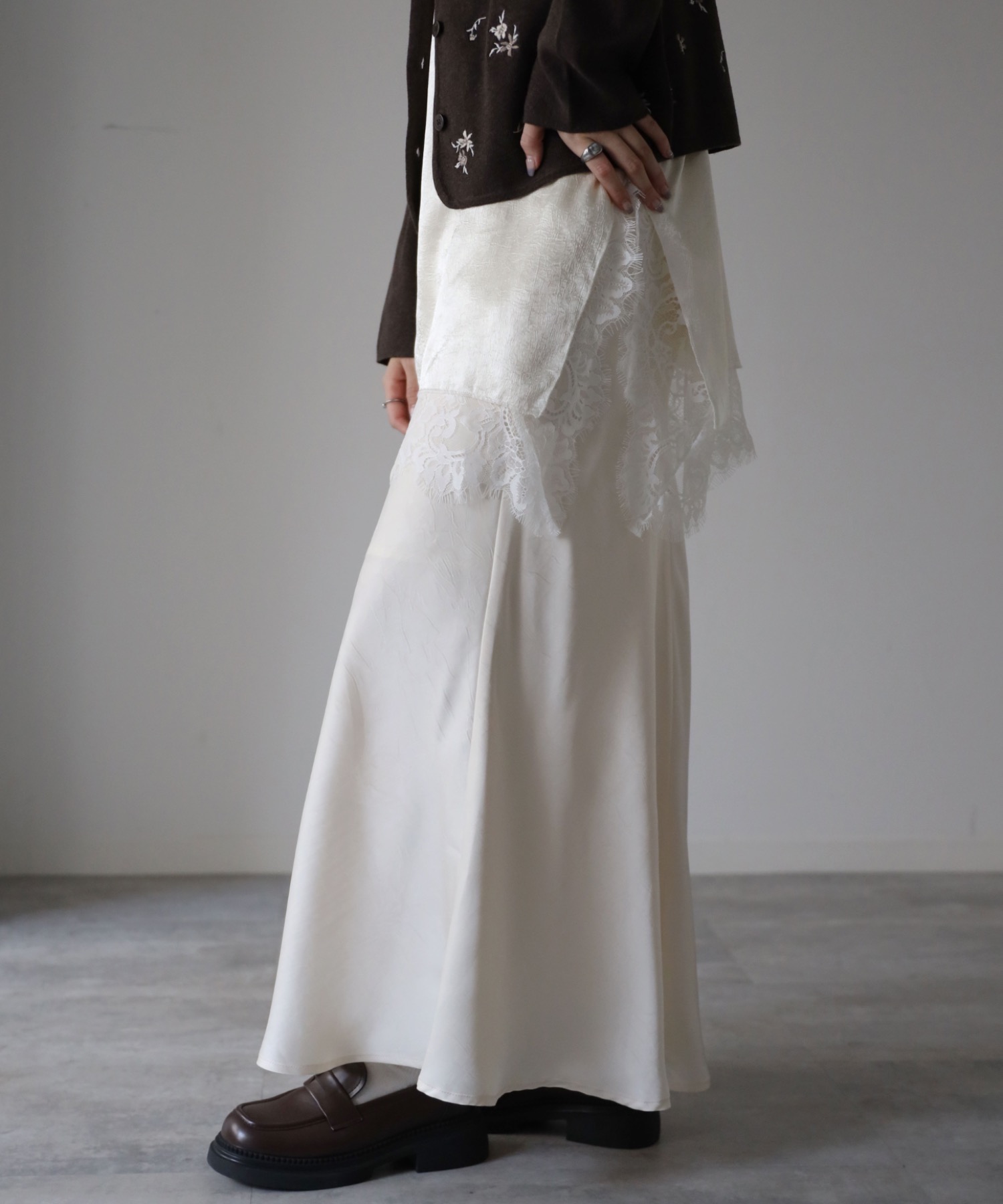 model：164cm. 着用サイズ：FREE