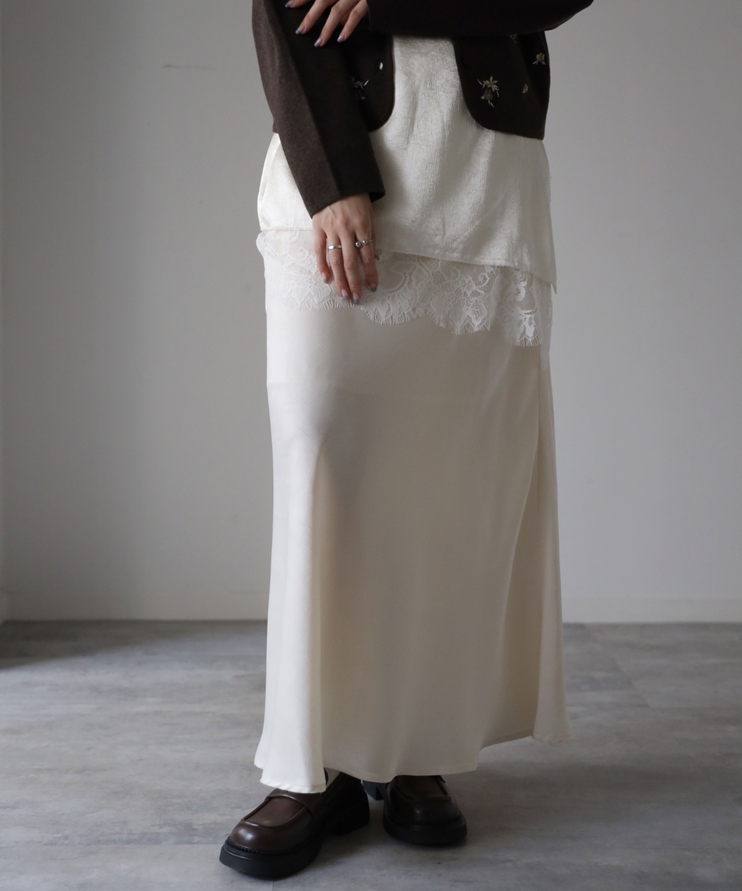 model：164cm. 着用サイズ：FREE