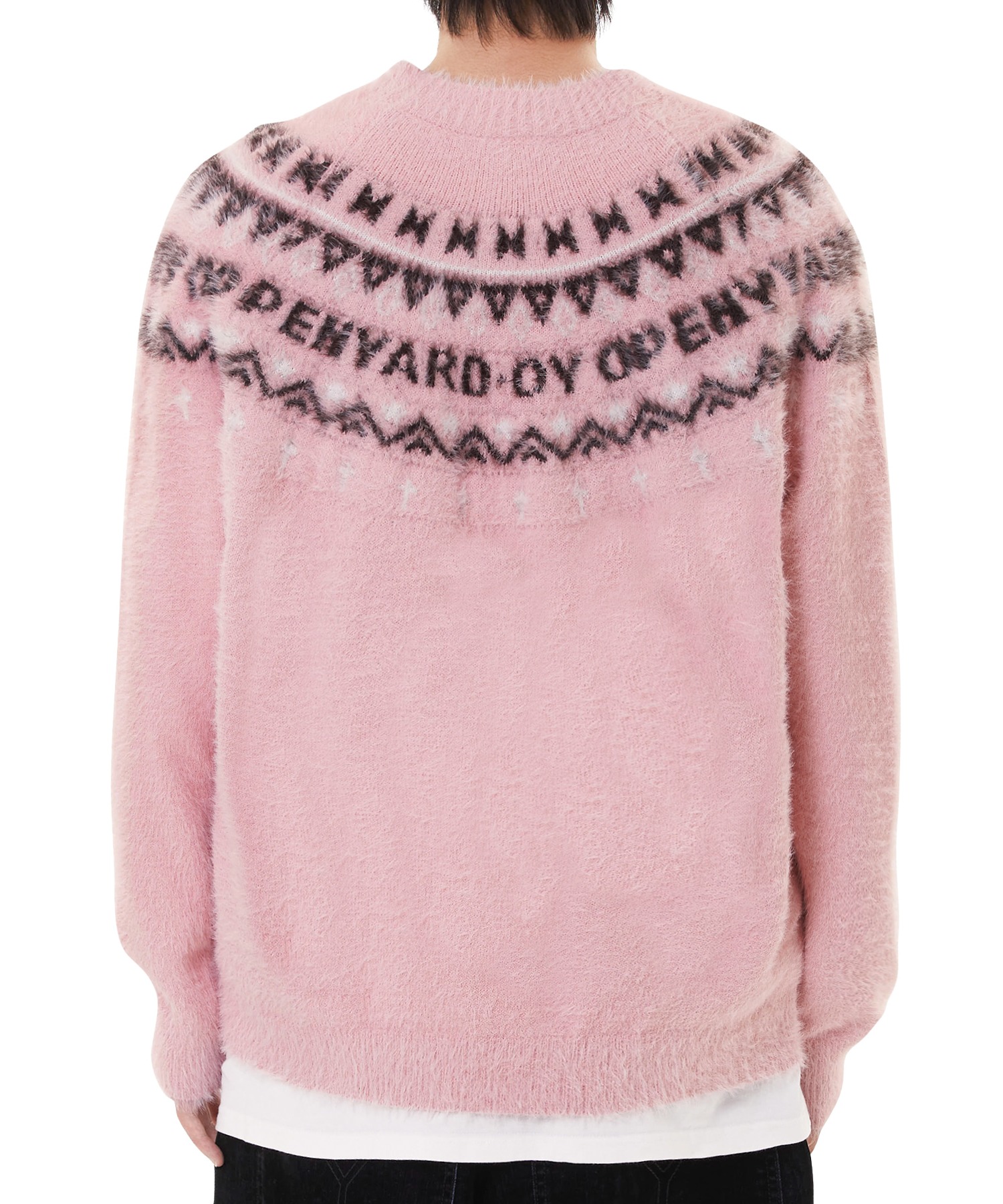 OY ヘアリーシャドーオードリーニット 白 OY ヘアリーシャドーオードリーニット 白