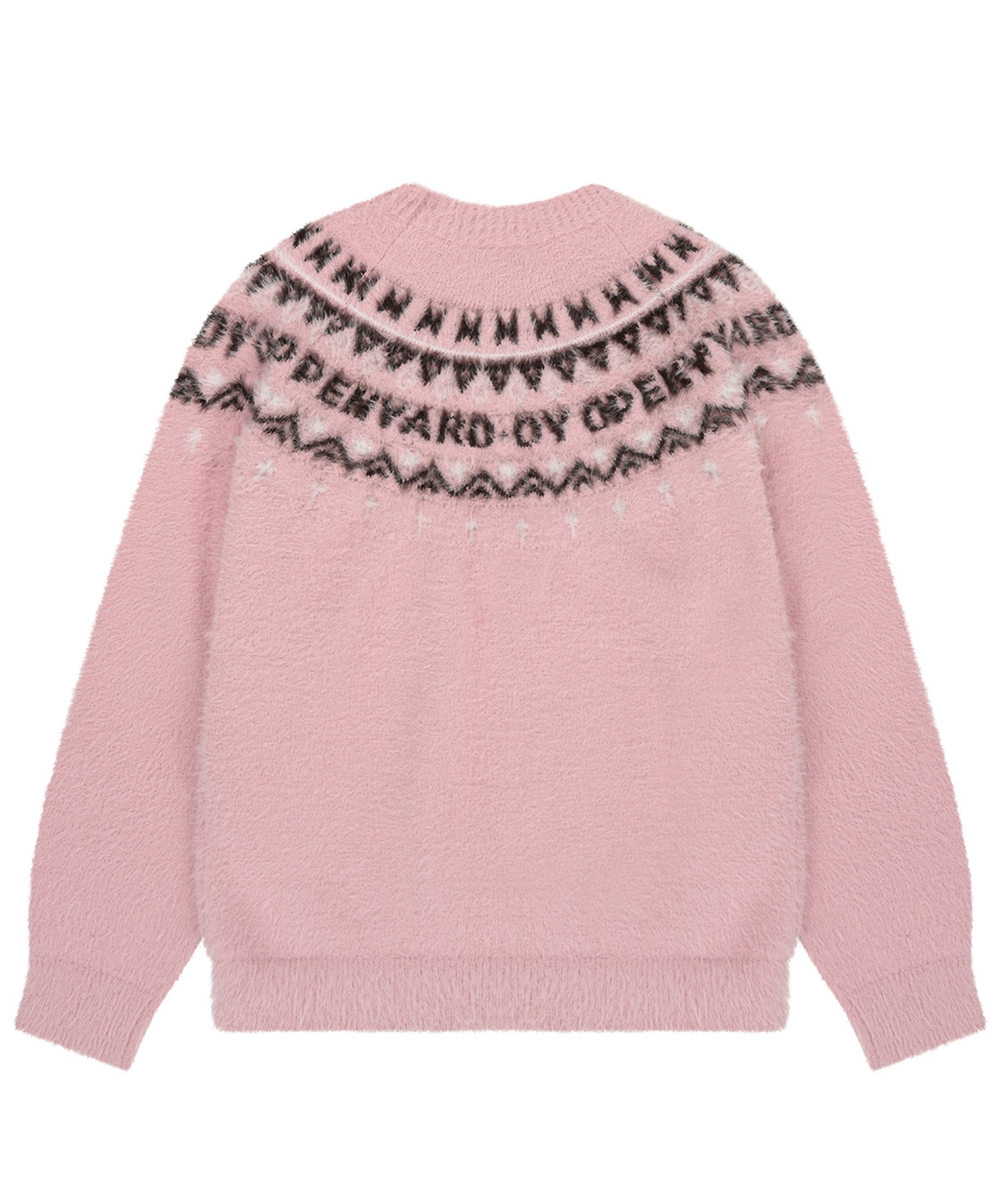 ニット セーター 「OY/オーワイ」 NORDIC LOGO HAIRY KNIT/ノルディックロゴ ヘアリーニット レディース メンズ OY/オーワイ』 NORDIC LOGO HAIRY KNIT/ノルディックロゴ