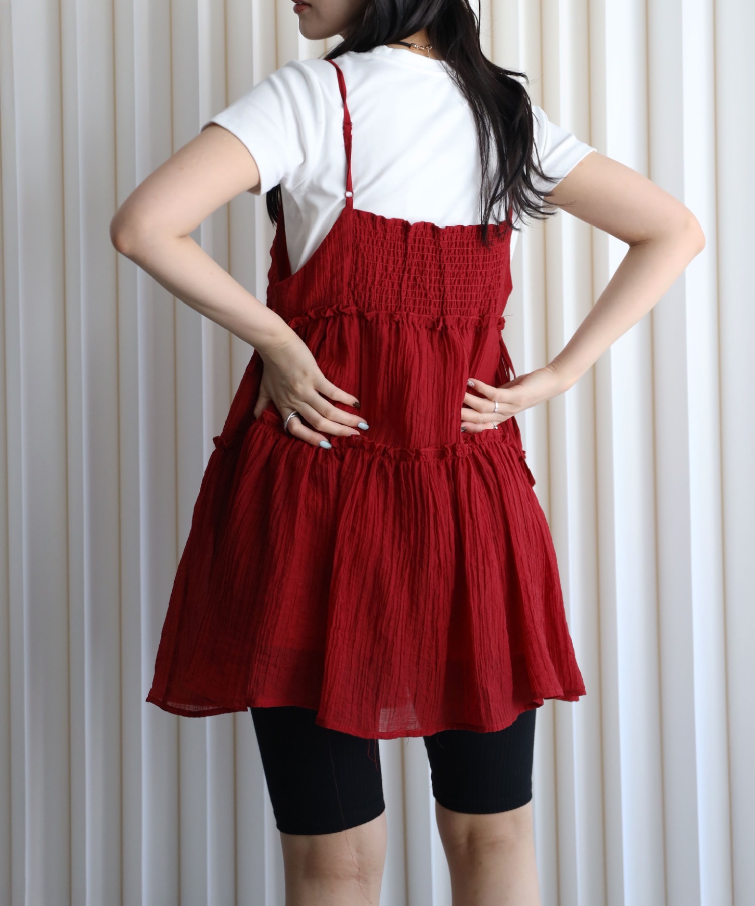 model：164cm. 着用サイズ：FREE