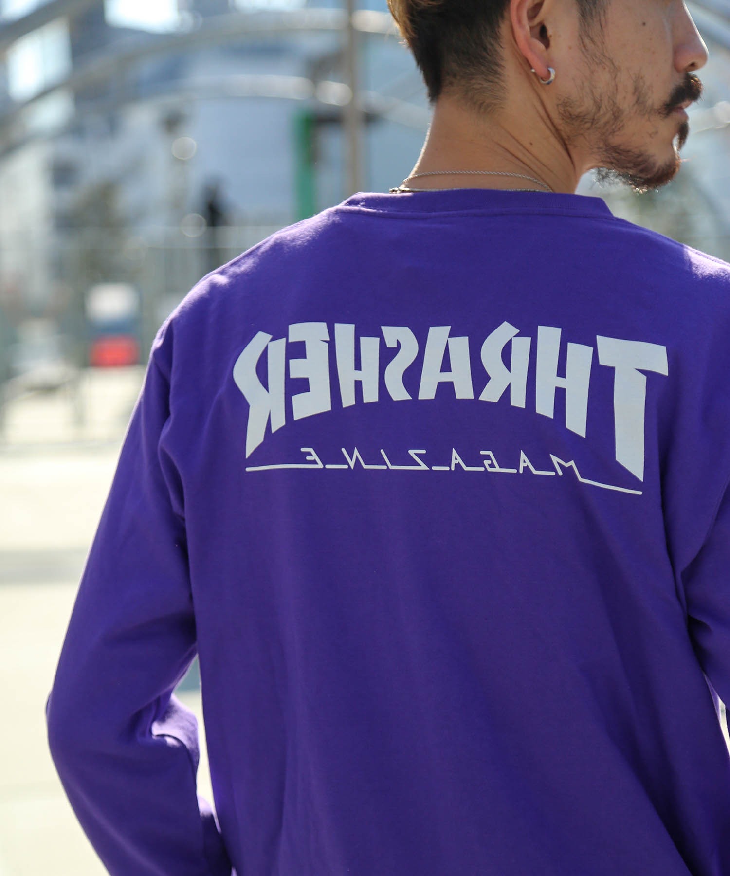 Backward 40 L S T Shirts 40周年モデル バックプリント ロンt 至上 長袖 スラッシャー