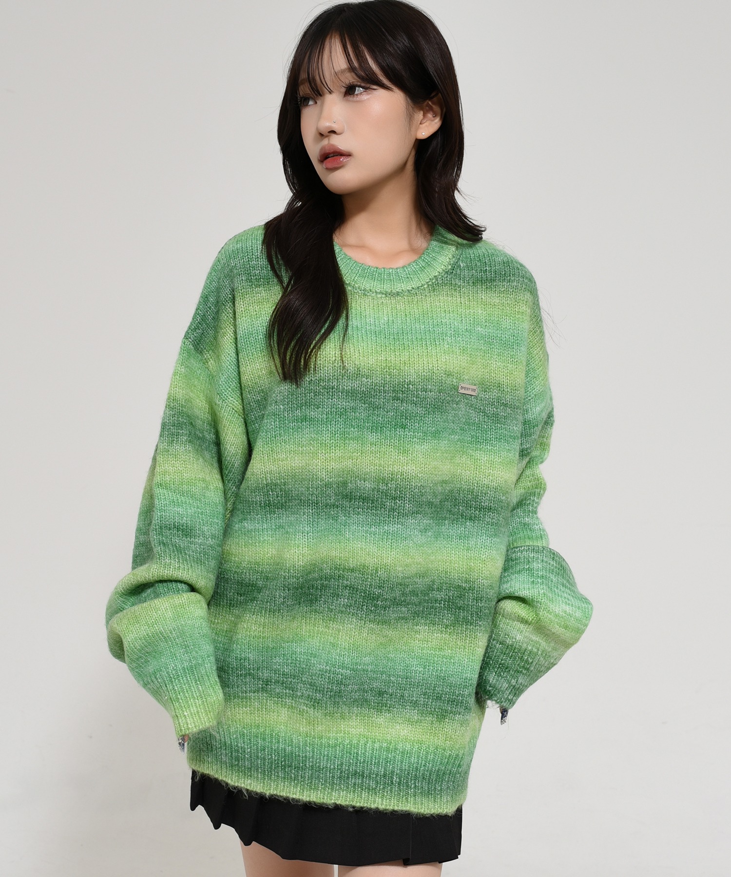 OY/オーワイ』 HAIRY GRADATION STRIPE KNIT/ヘアリー