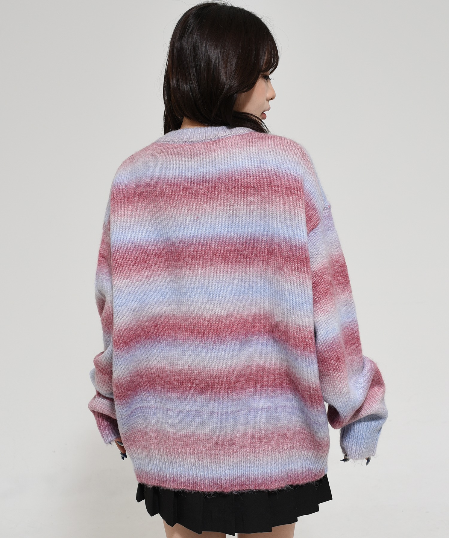 OY/オーワイ』 HAIRY GRADATION STRIPE KNIT/ヘアリーグラデーション