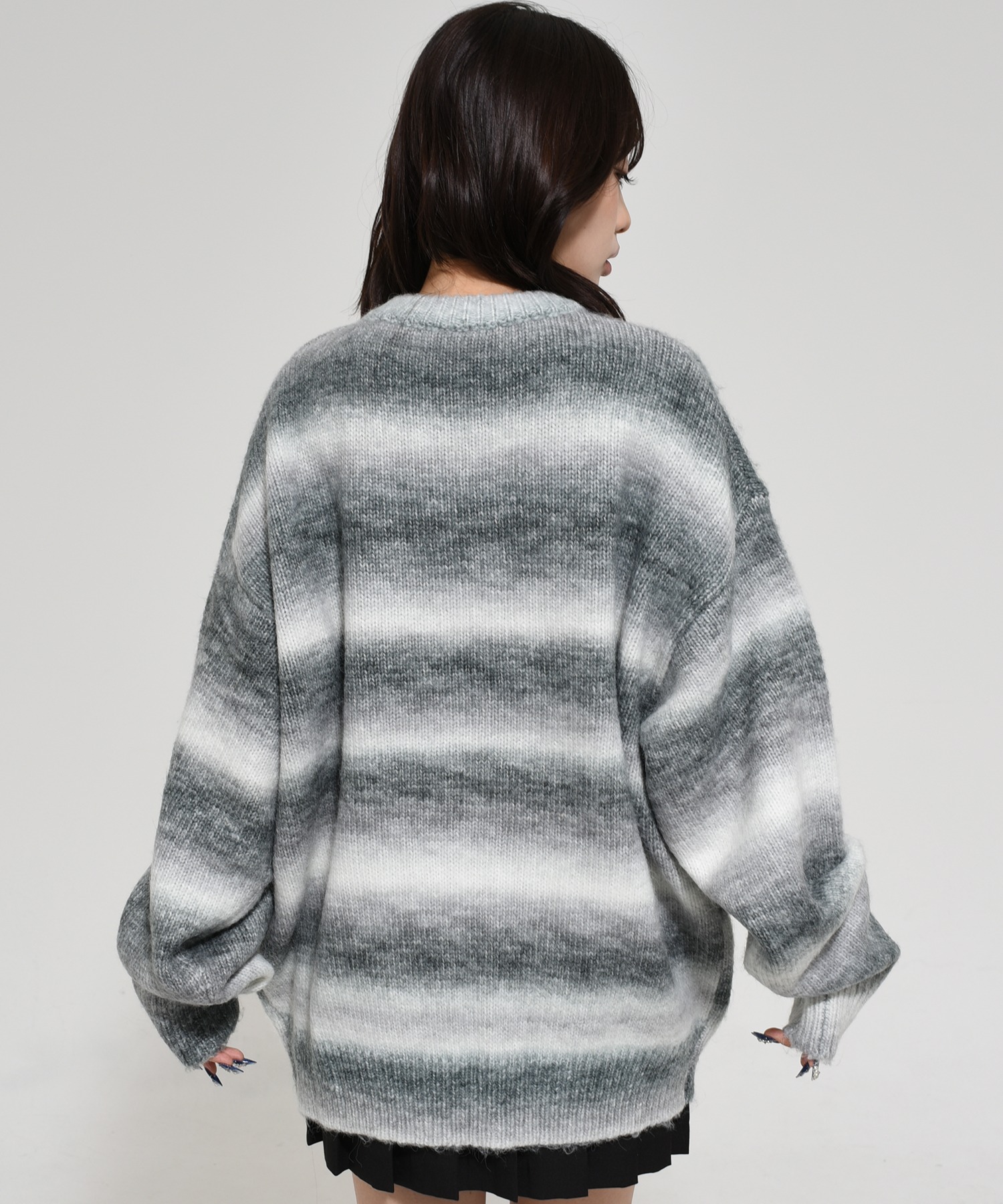 OY/オーワイ』 HAIRY GRADATION STRIPE KNIT/ヘアリー