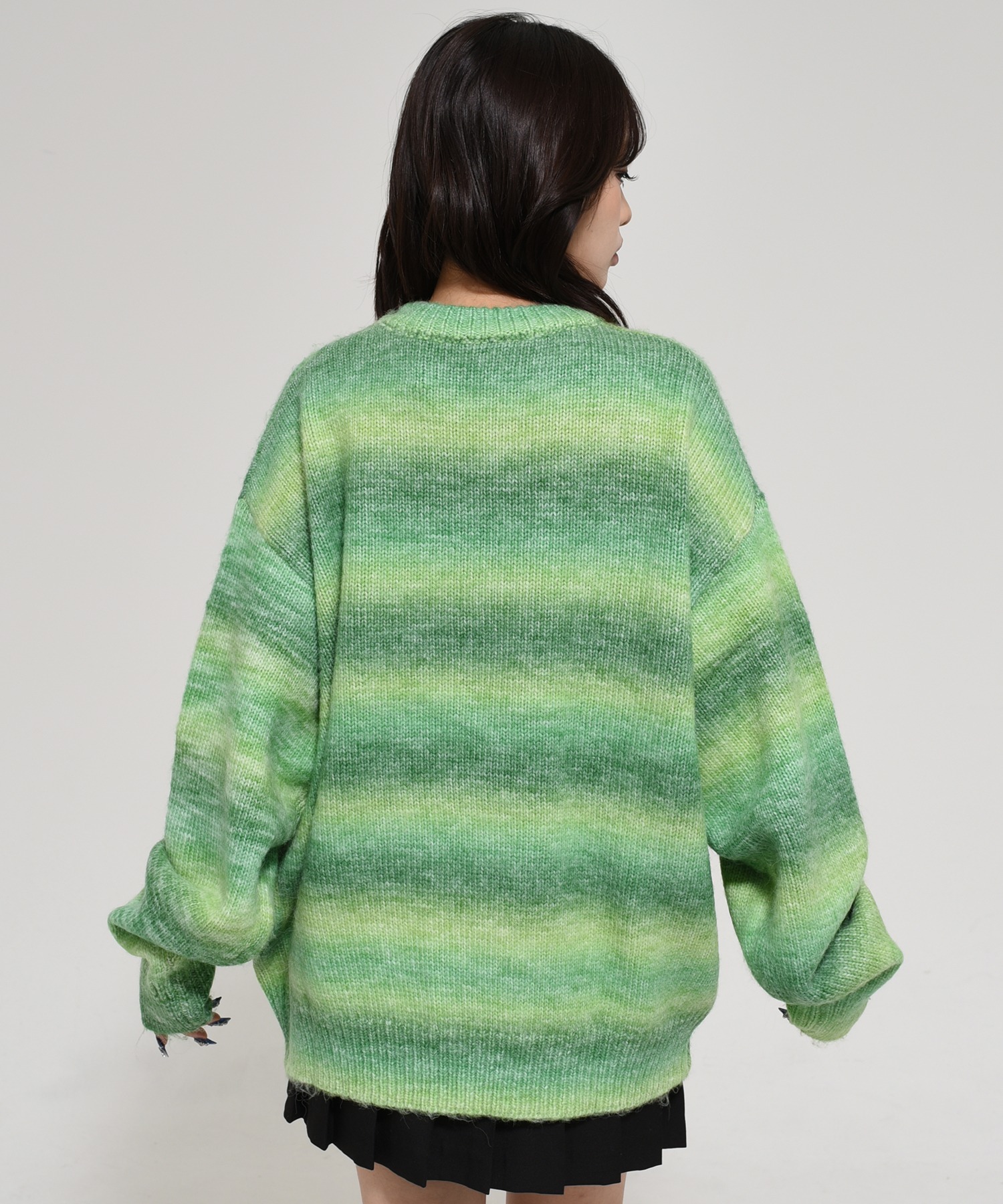 OY/オーワイ』 HAIRY GRADATION STRIPE KNIT/ヘアリーグラデーション