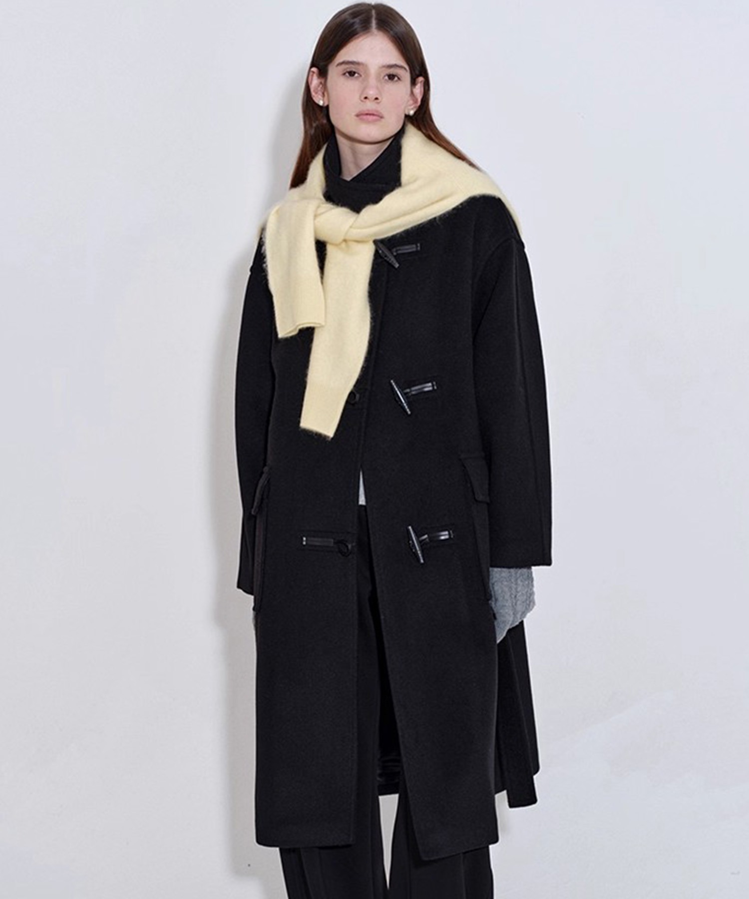 willfully 23AW レイヤードロングコート shirocon PONYサテンロングコート | 2023 AW Collection| yori