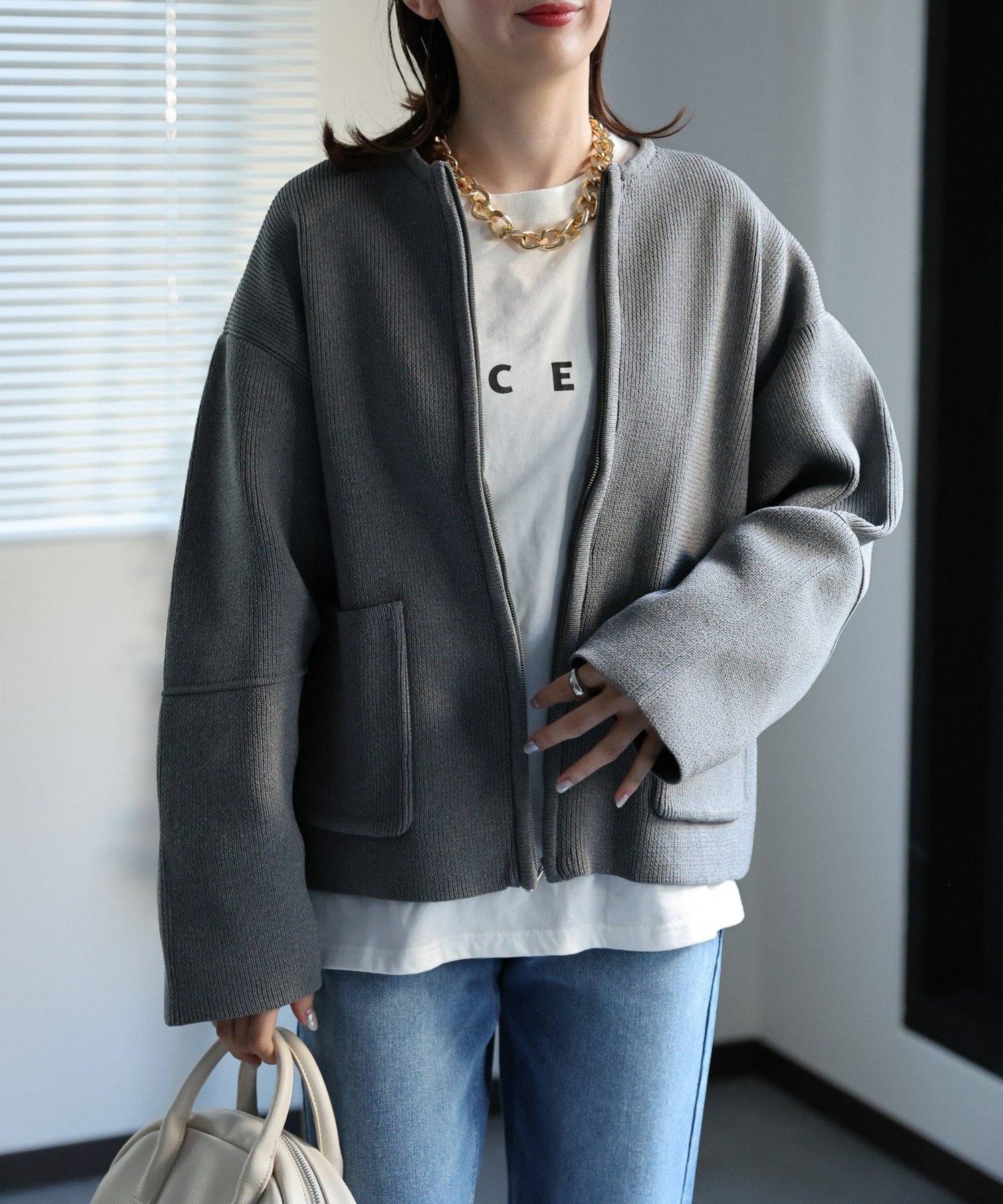 model:162cm 着用サイズ：F