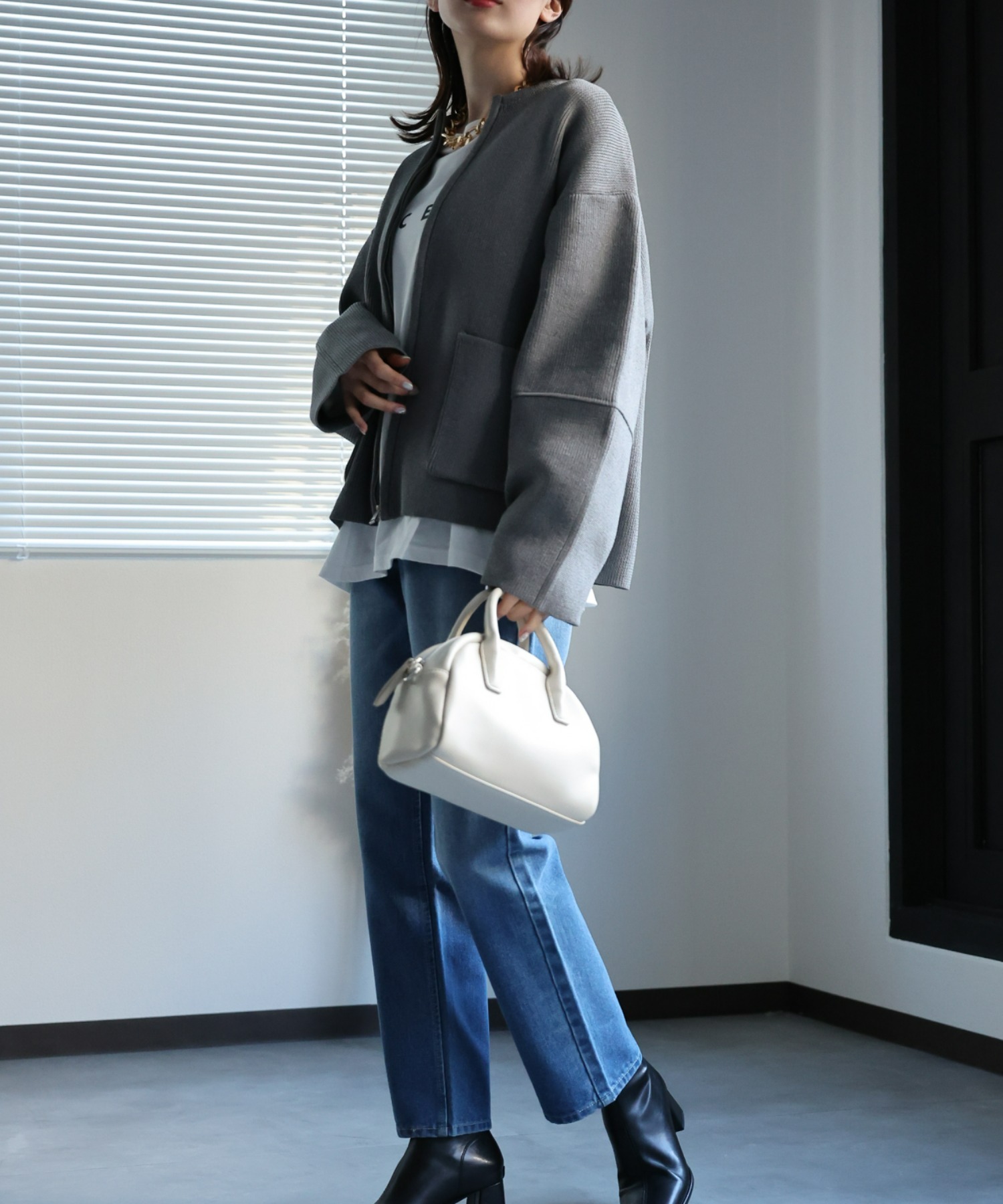 model:162cm 着用サイズ：F