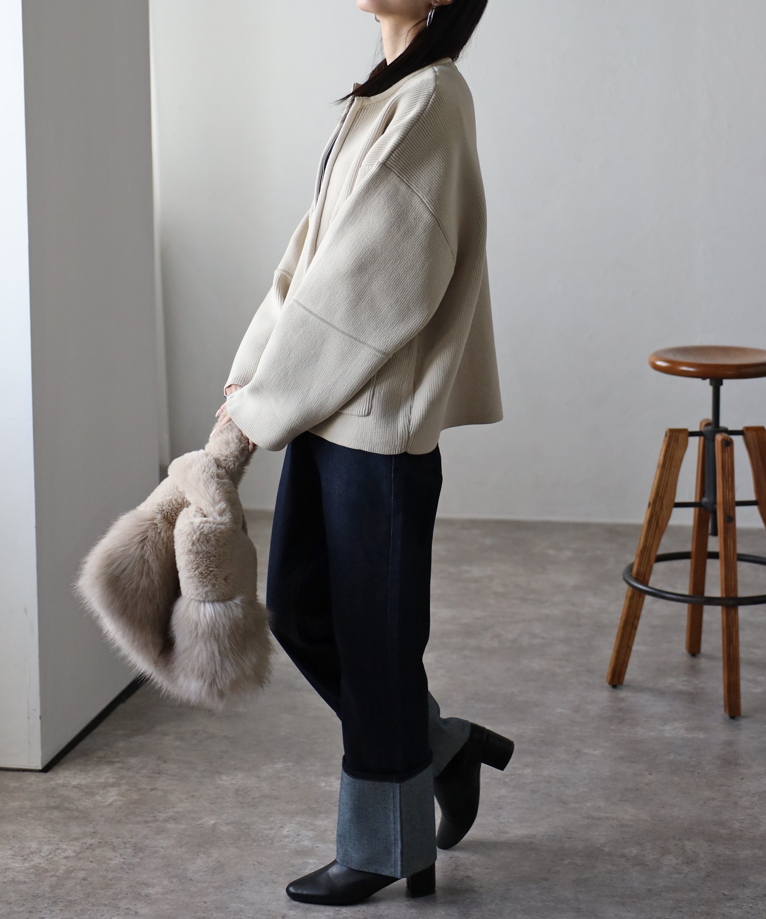 model:162cm 着用サイズ：F