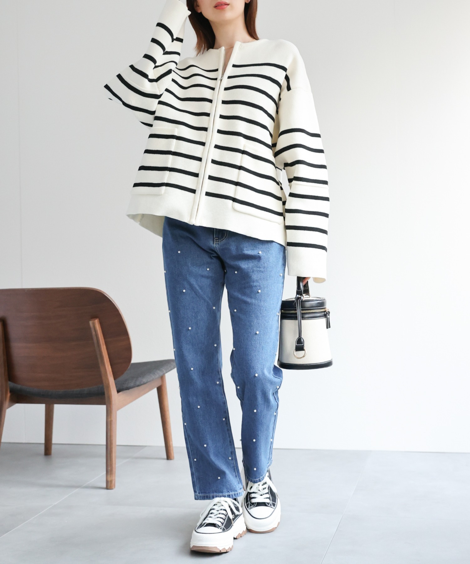 model:162cm 着用サイズ：F