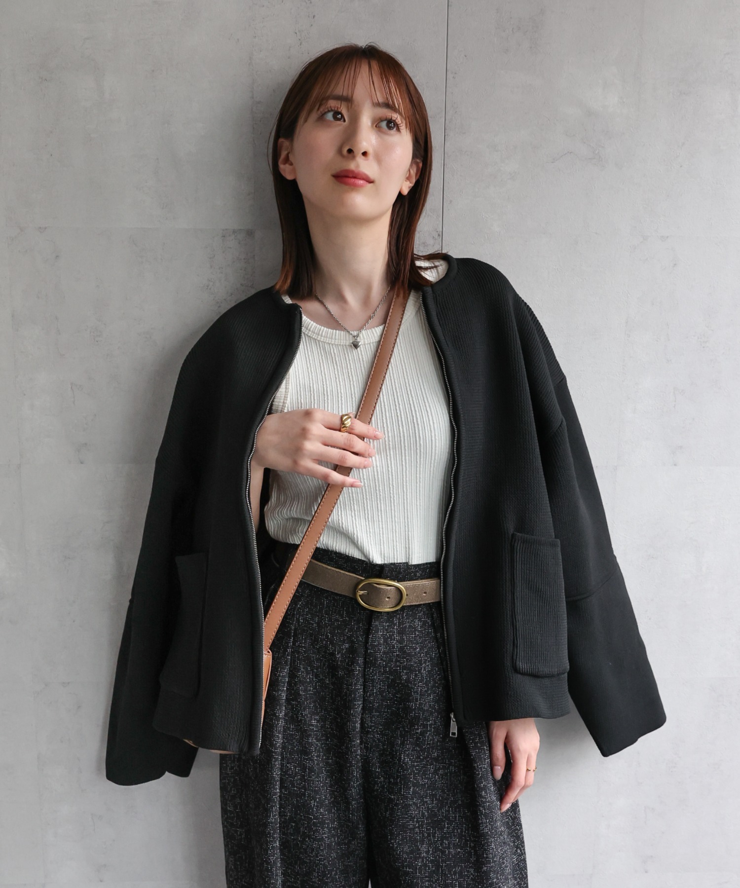 model:162cm 着用サイズ：F