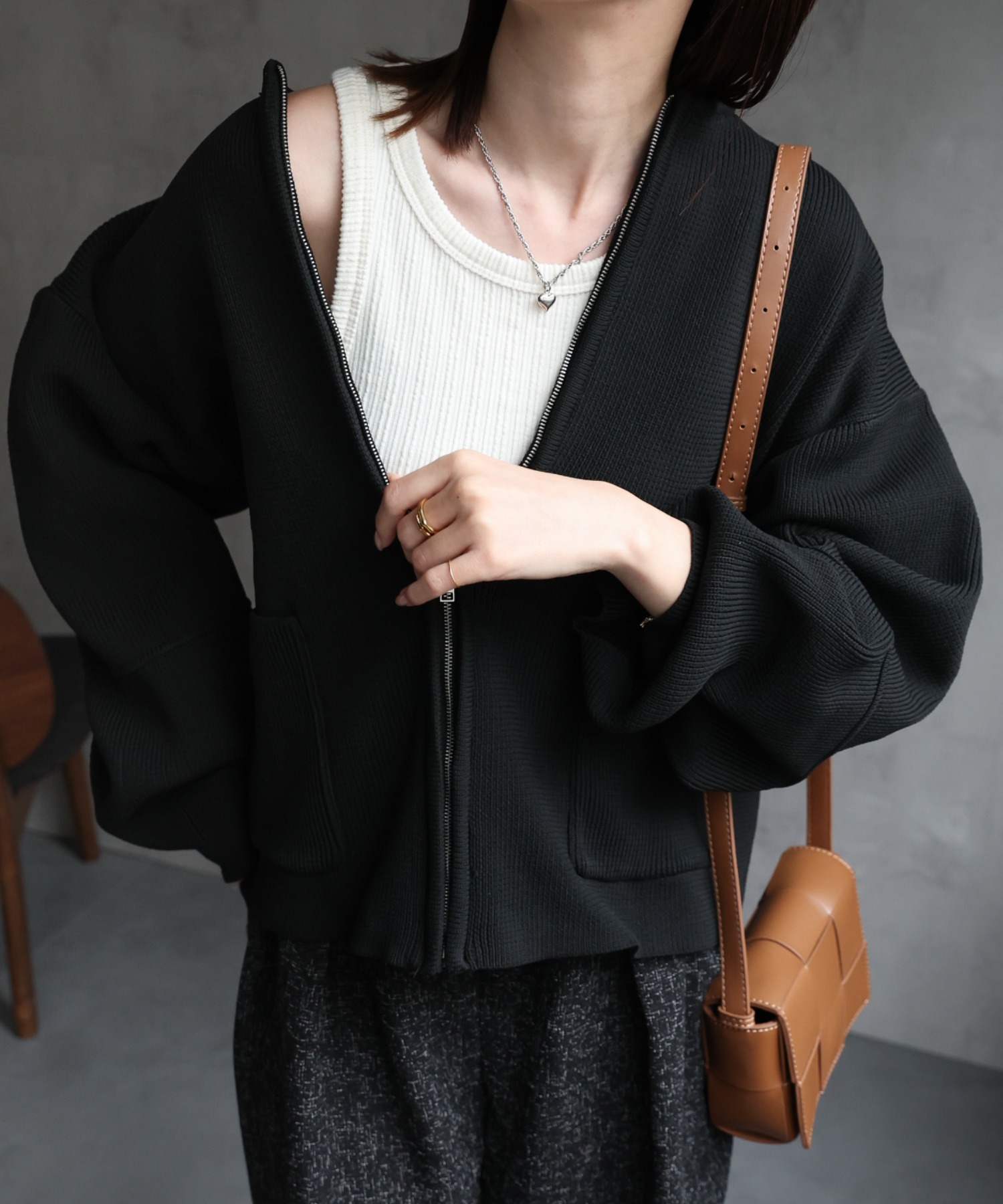 model:162cm 着用サイズ：F