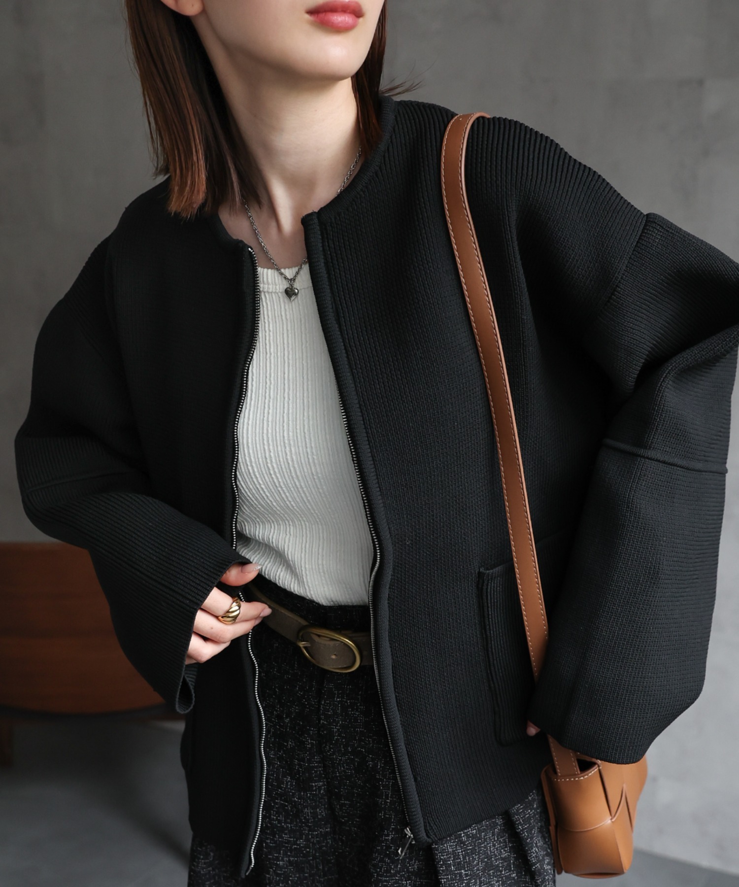 model:162cm 着用サイズ：F