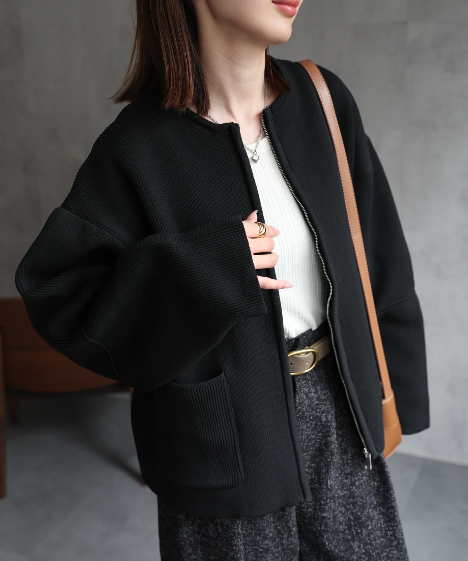 model:162cm 着用サイズ：F