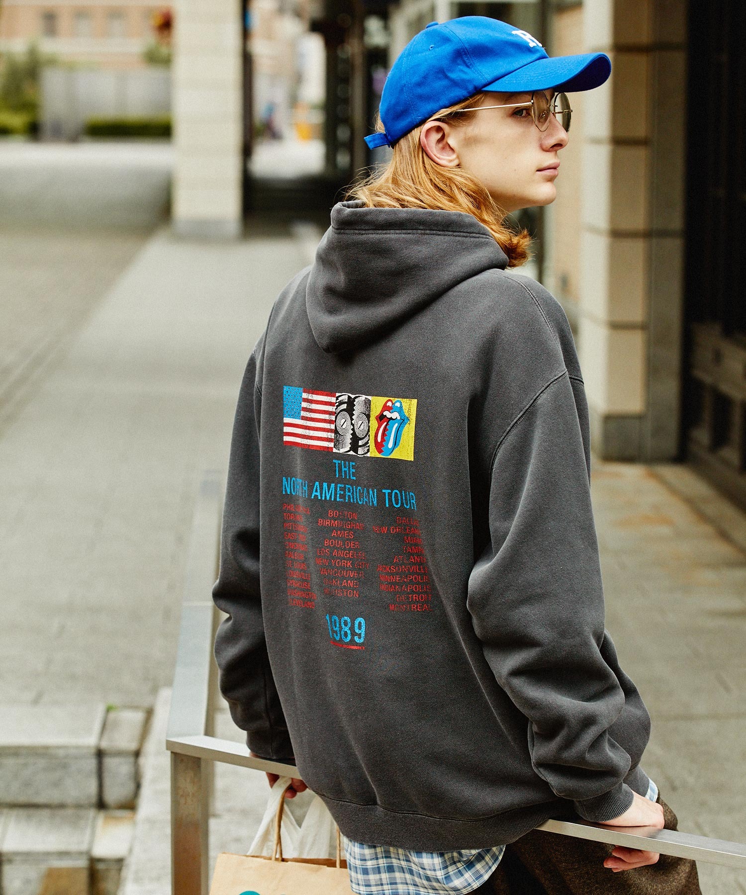 Double Layered Hoodie プルオーバーパーカー パープル M