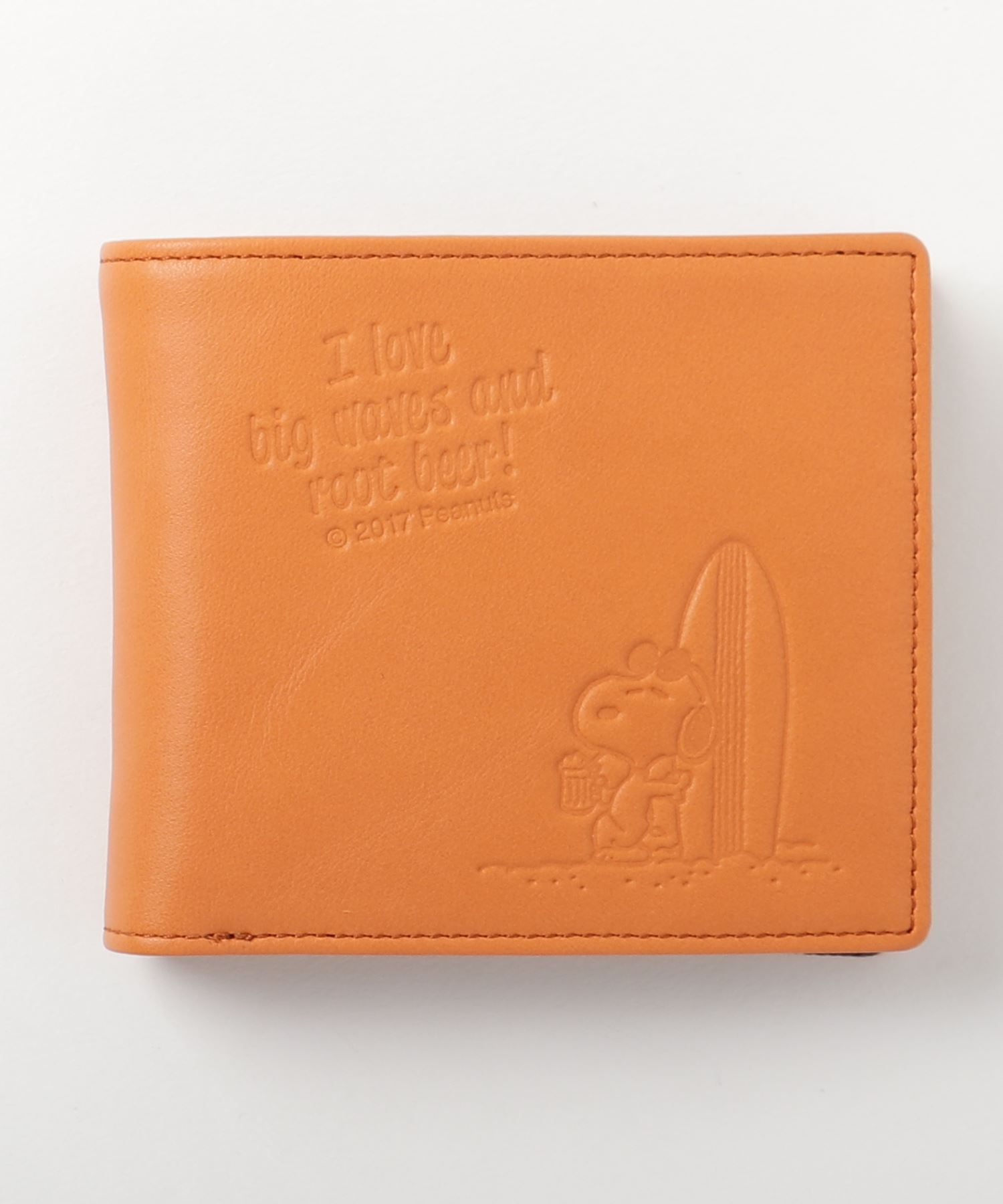 PEANUTSPEANUTS/スヌーピー/レザー二つ折り財布