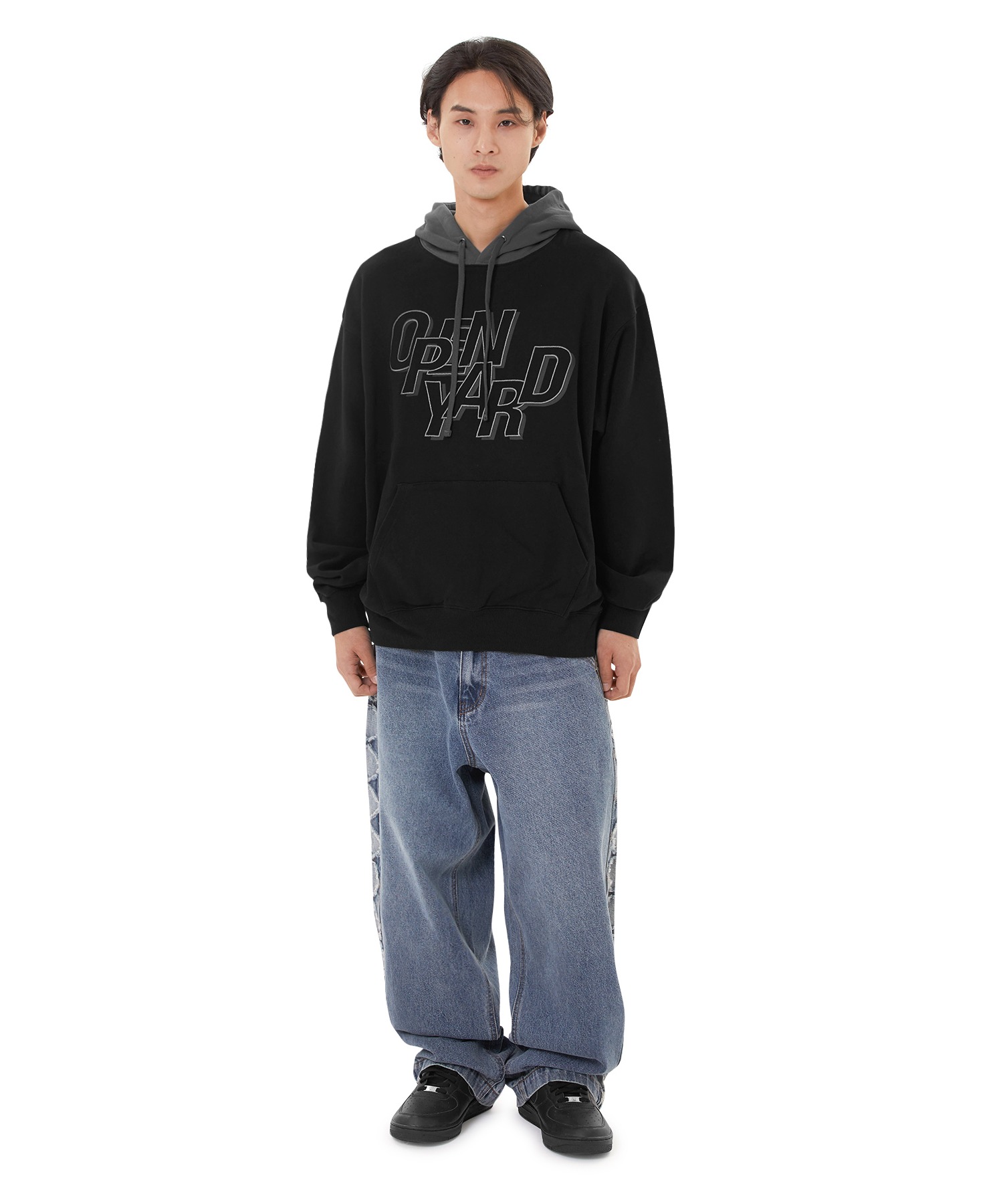 OY プルオーバーパーカー パネルコントラストポケット OY/オーワイ』PANEL CONTRAST POCKET HOODIE/パネルコントラスト