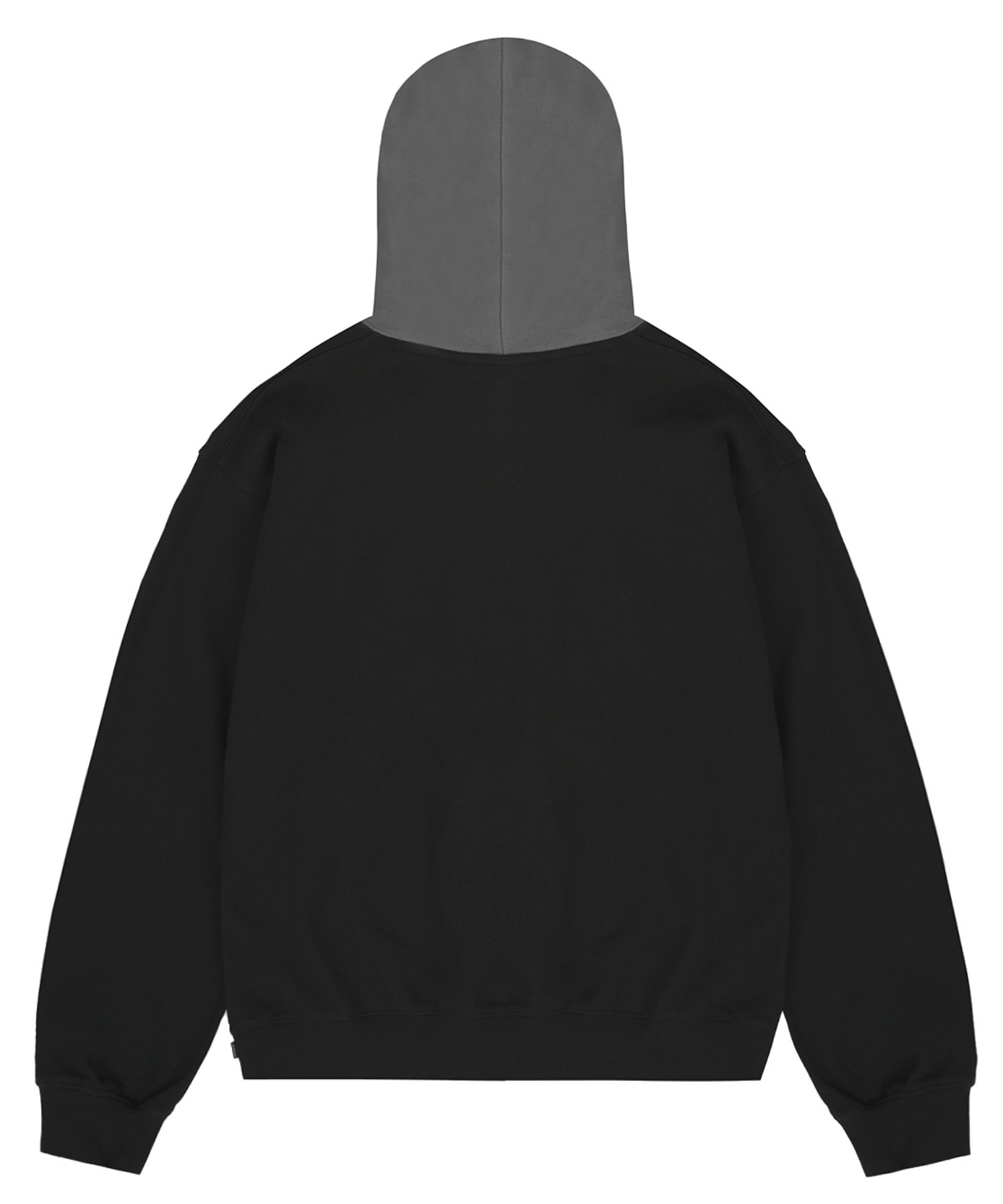 ★OY★L.S HOODIE-BLACK/WHITE★正規品/韓国直送料込/人気 OY オーワイ レイヤードデザインプルオーバーパーカー L.S