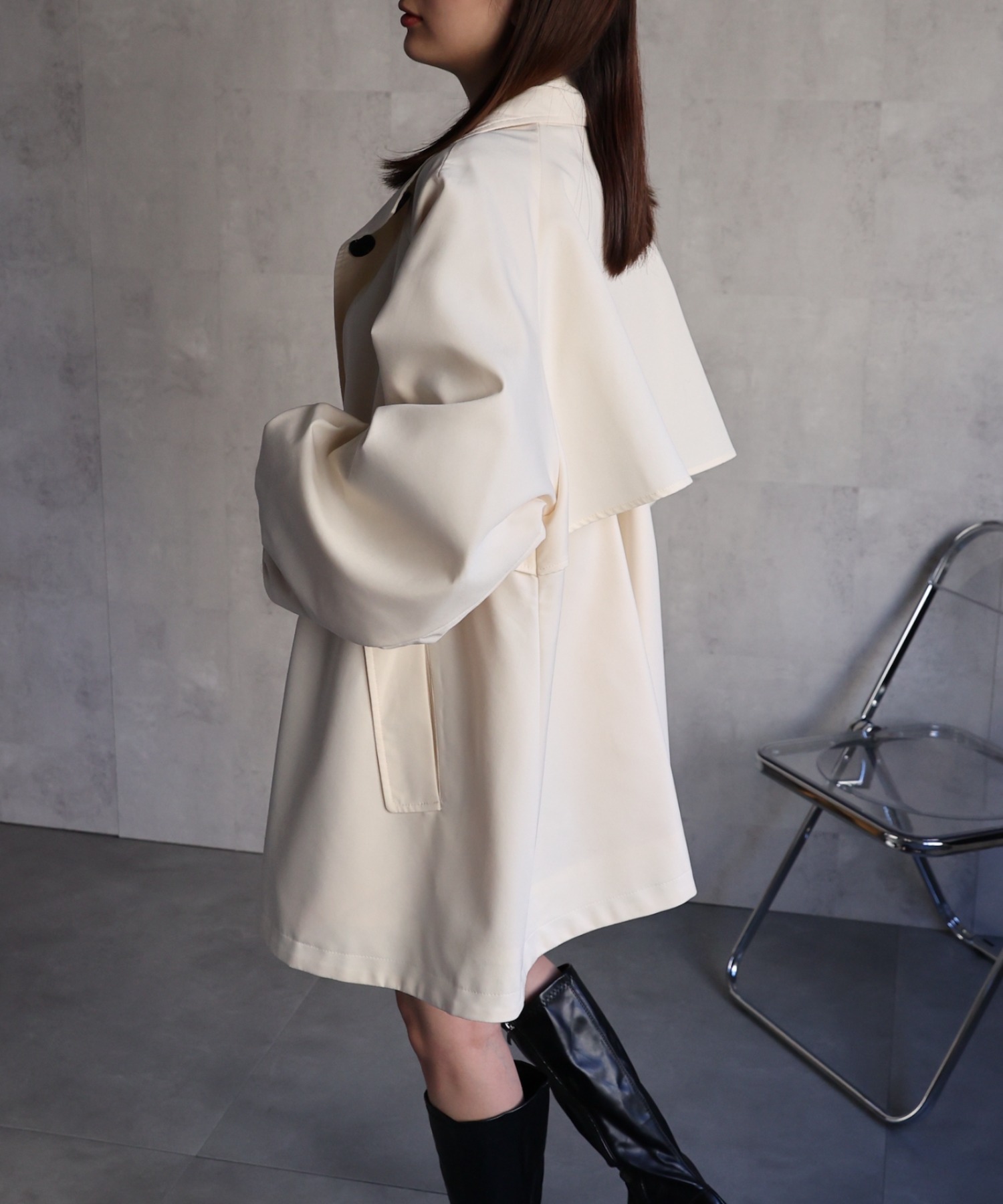 model：162cm 着用サイズ：F