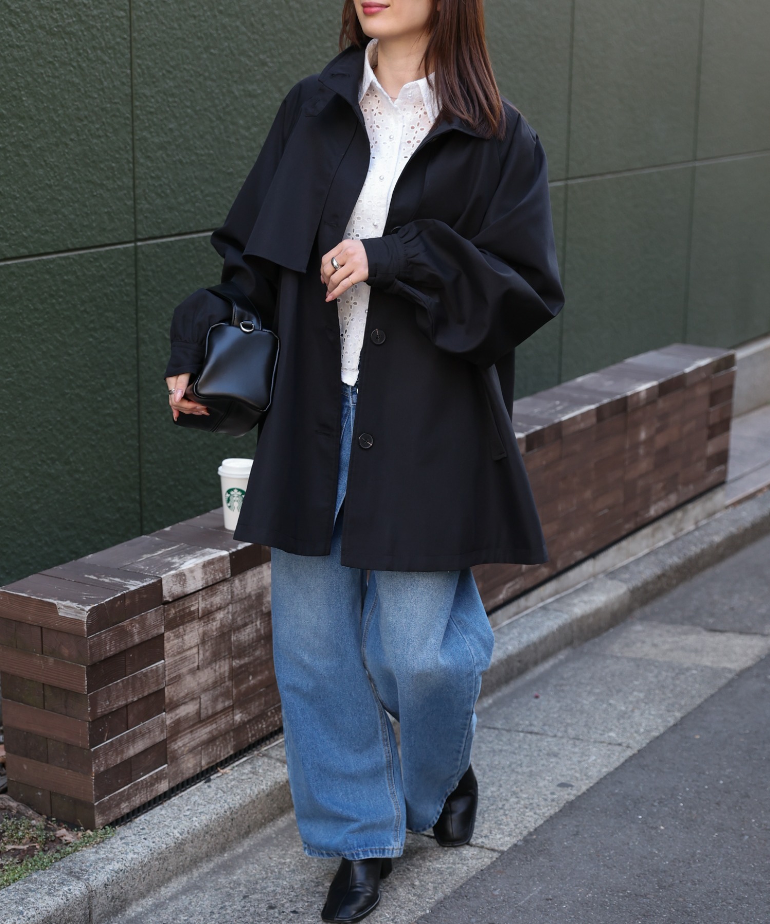 model：162cm 着用サイズ：F