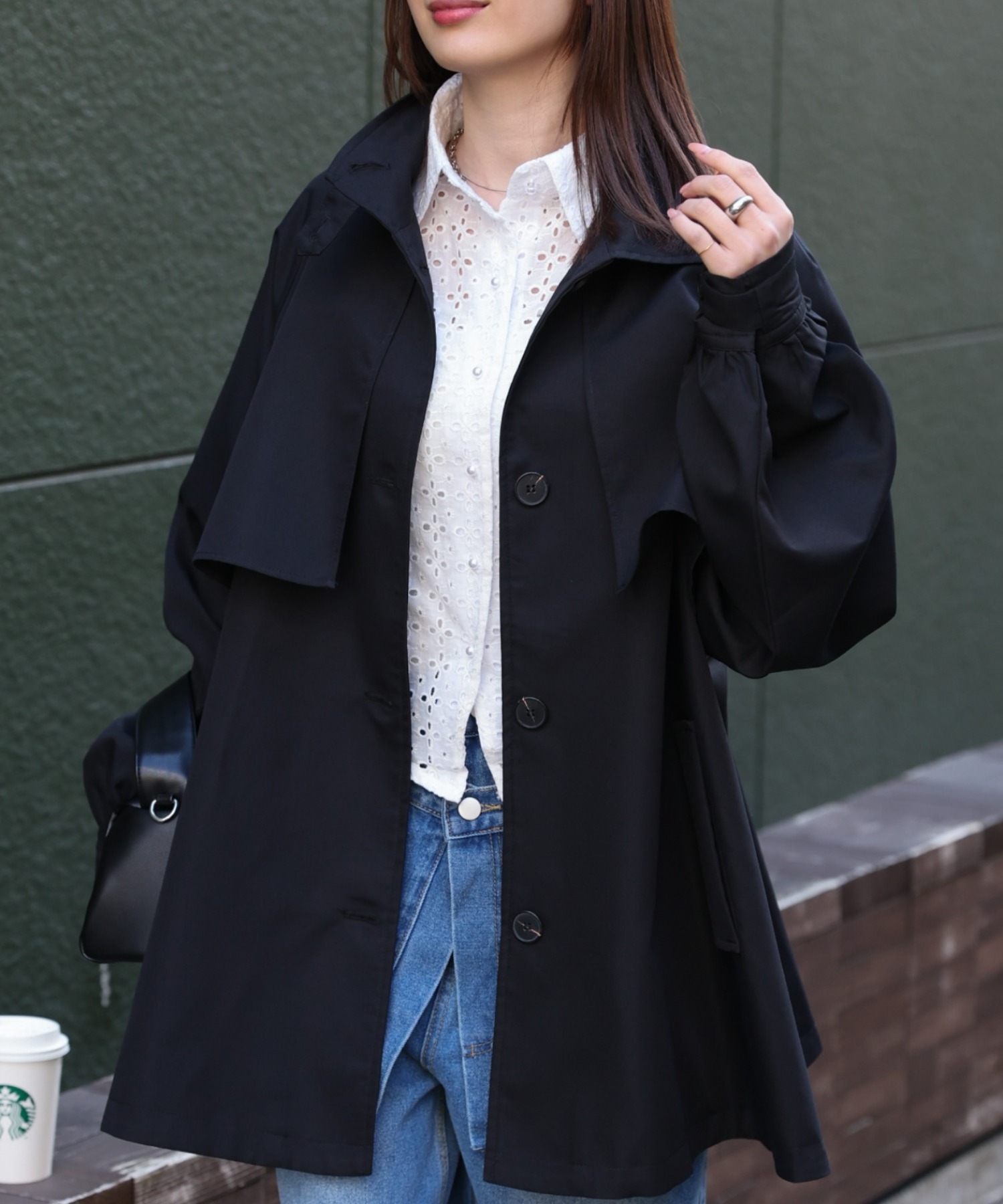 model：162cm 着用サイズ：F