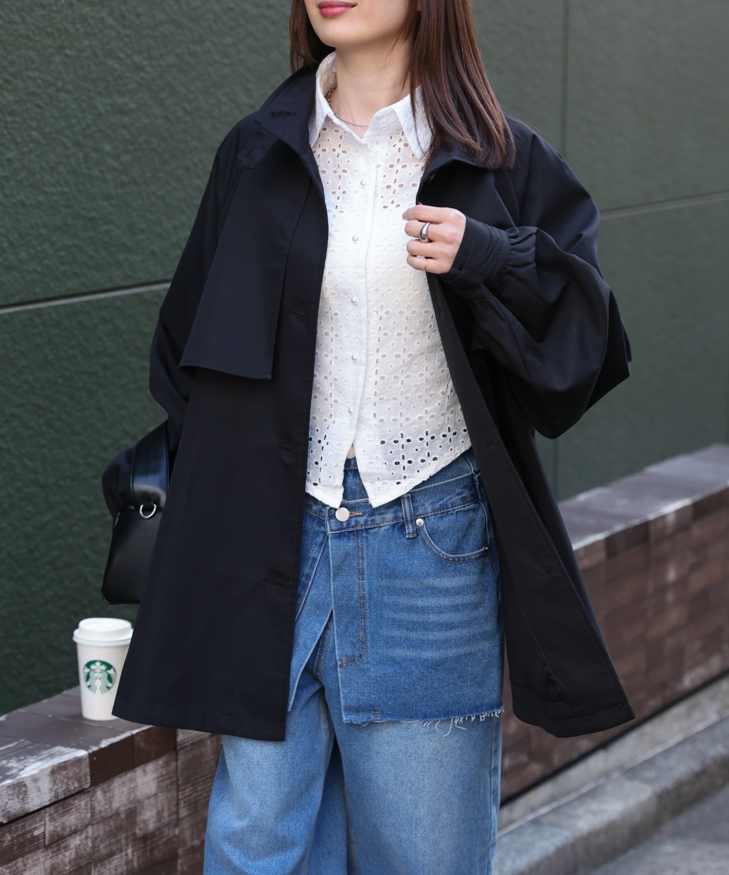 model：162cm 着用サイズ：F