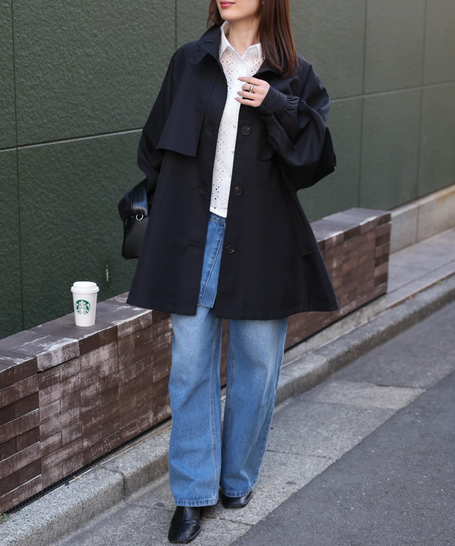 model：162cm 着用サイズ：F