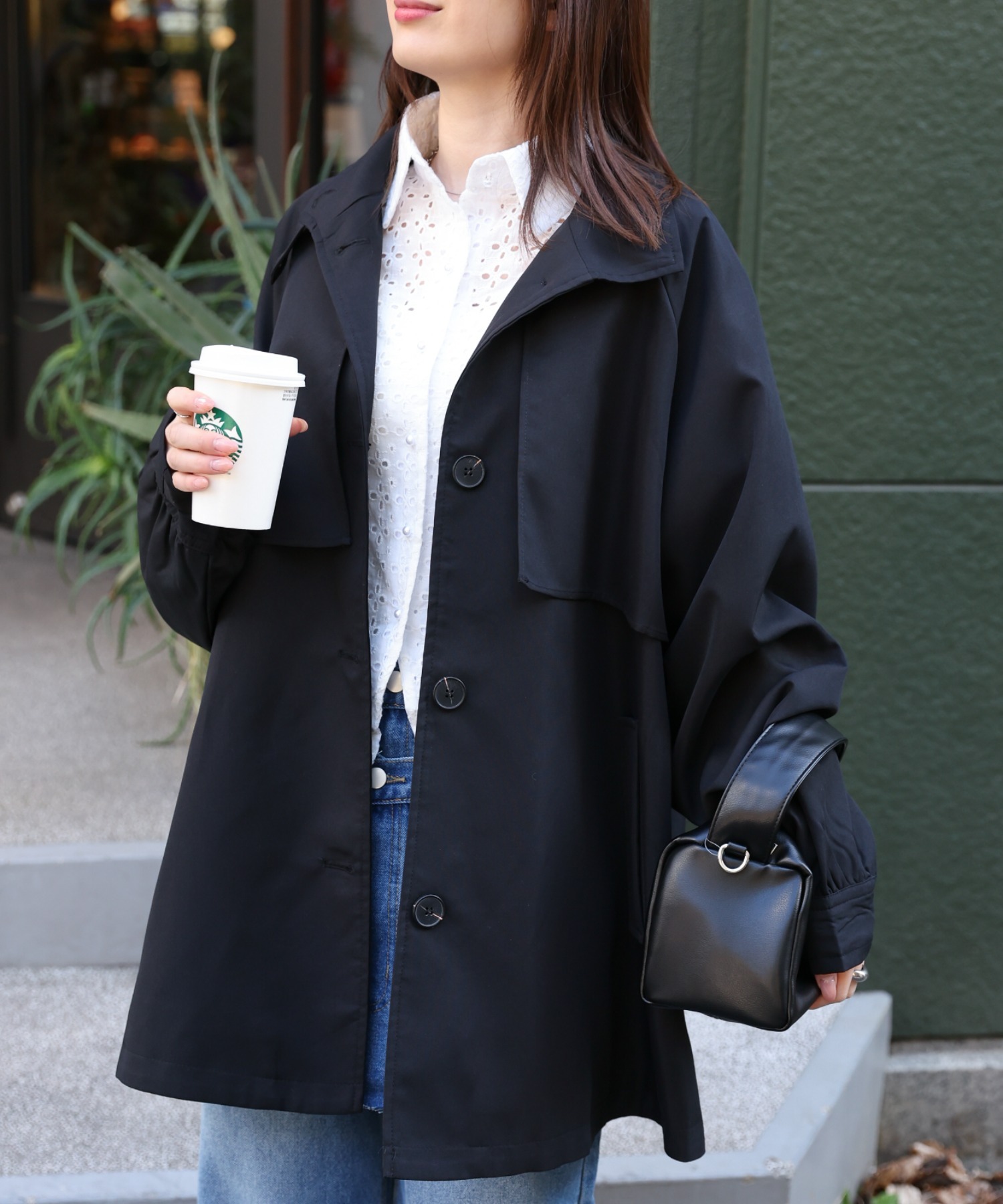 model：162cm 着用サイズ：F
