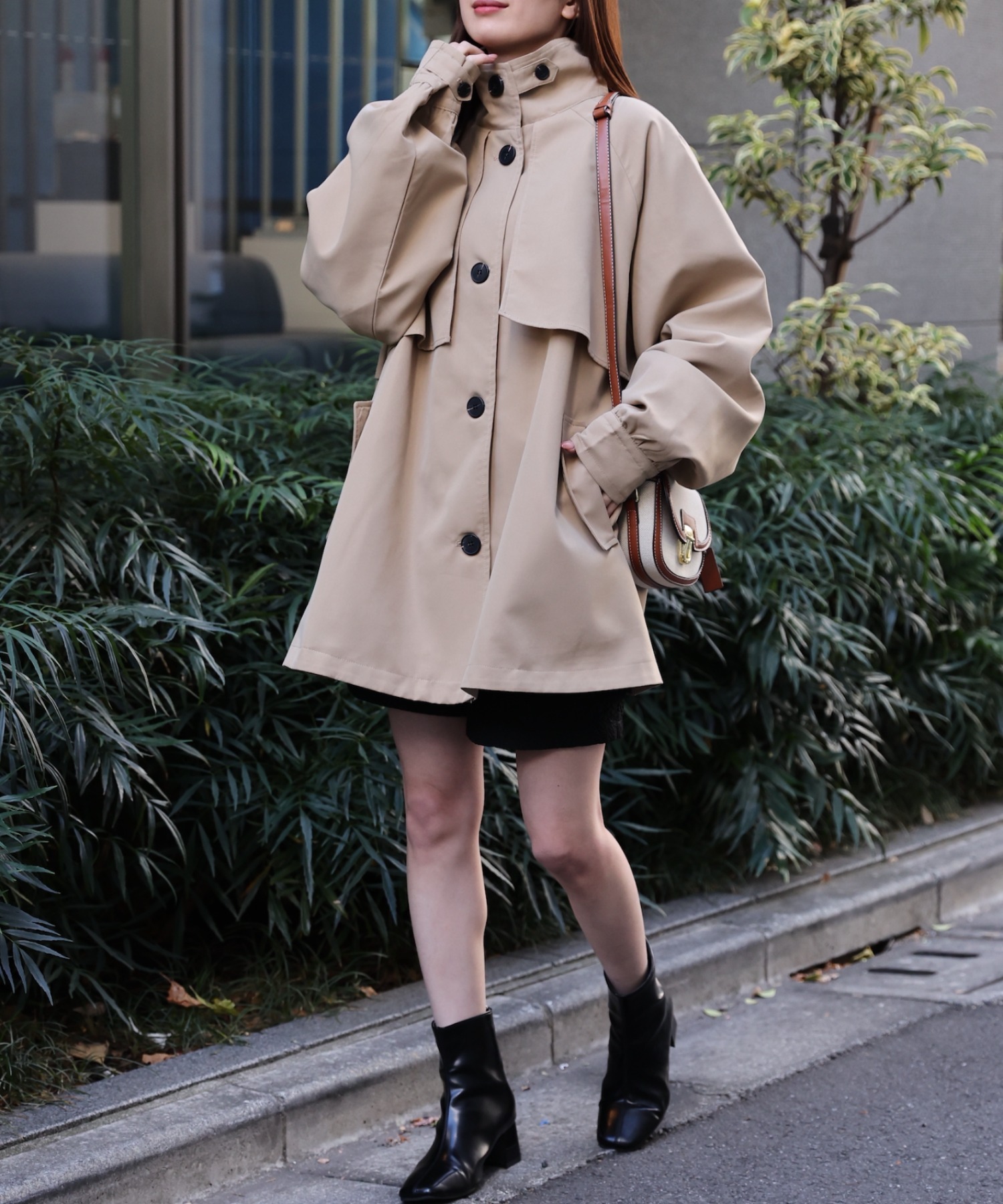 model：162cm 着用サイズ：F