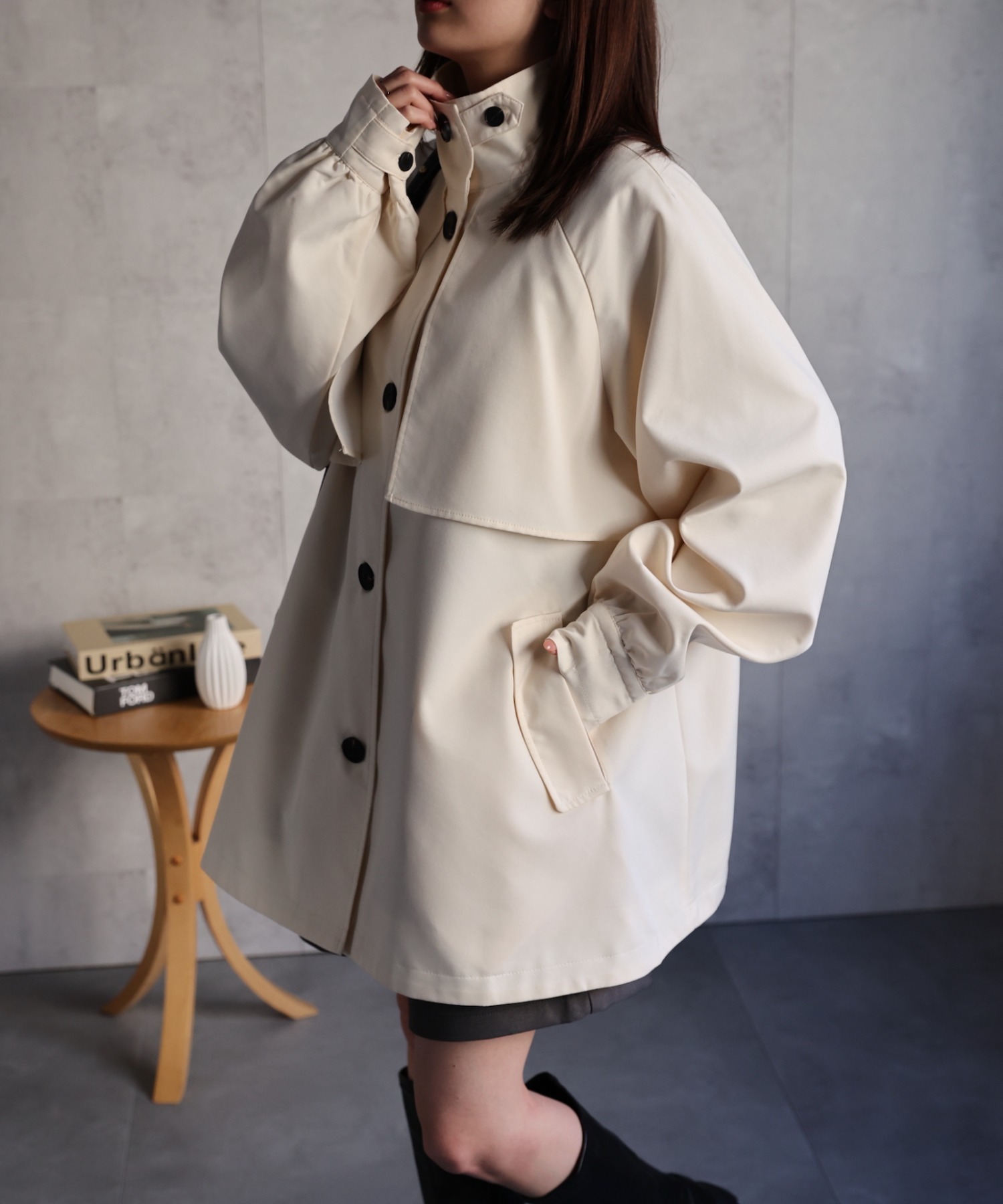 model：162cm 着用サイズ：F