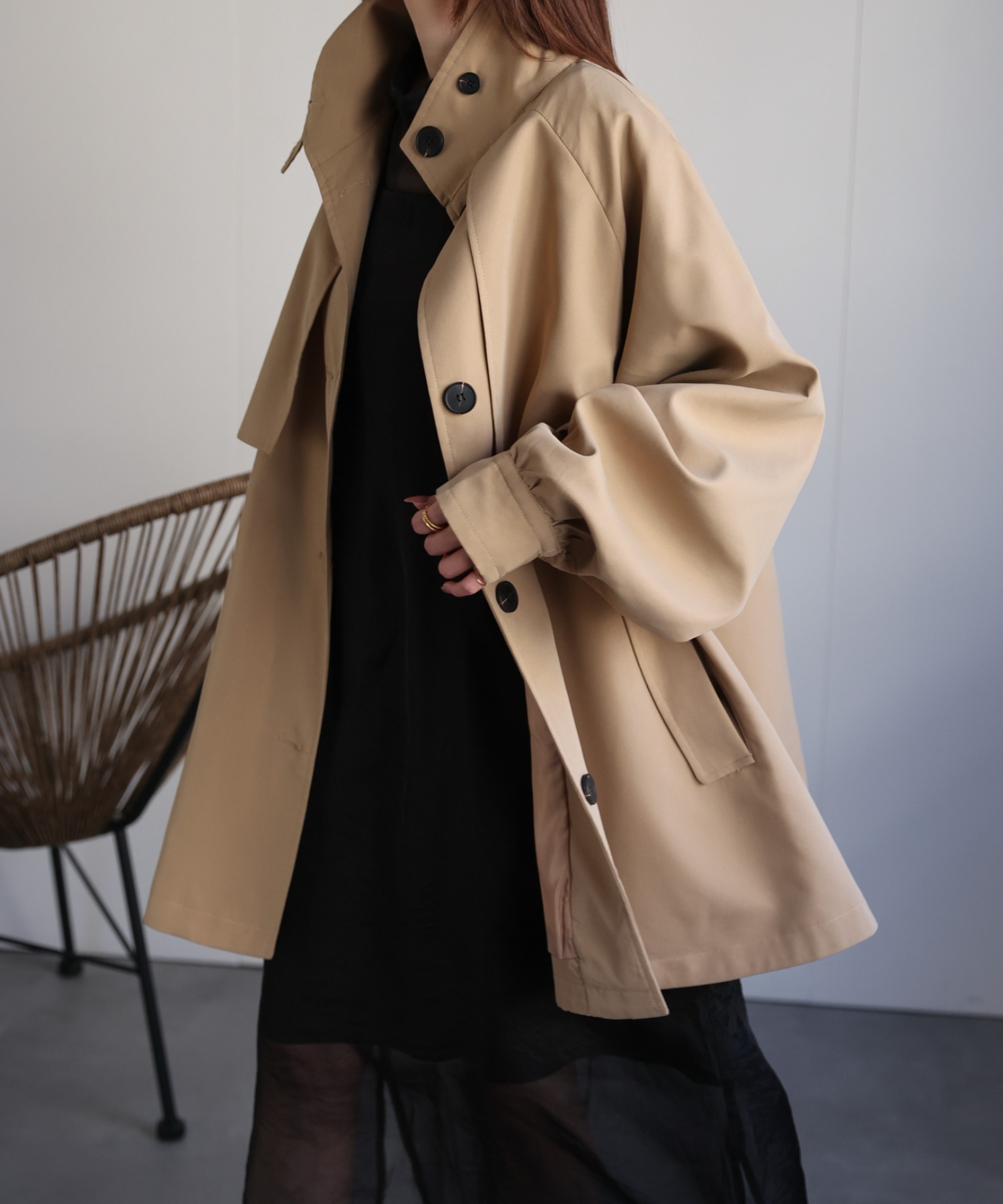 model：162cm 着用サイズ：F