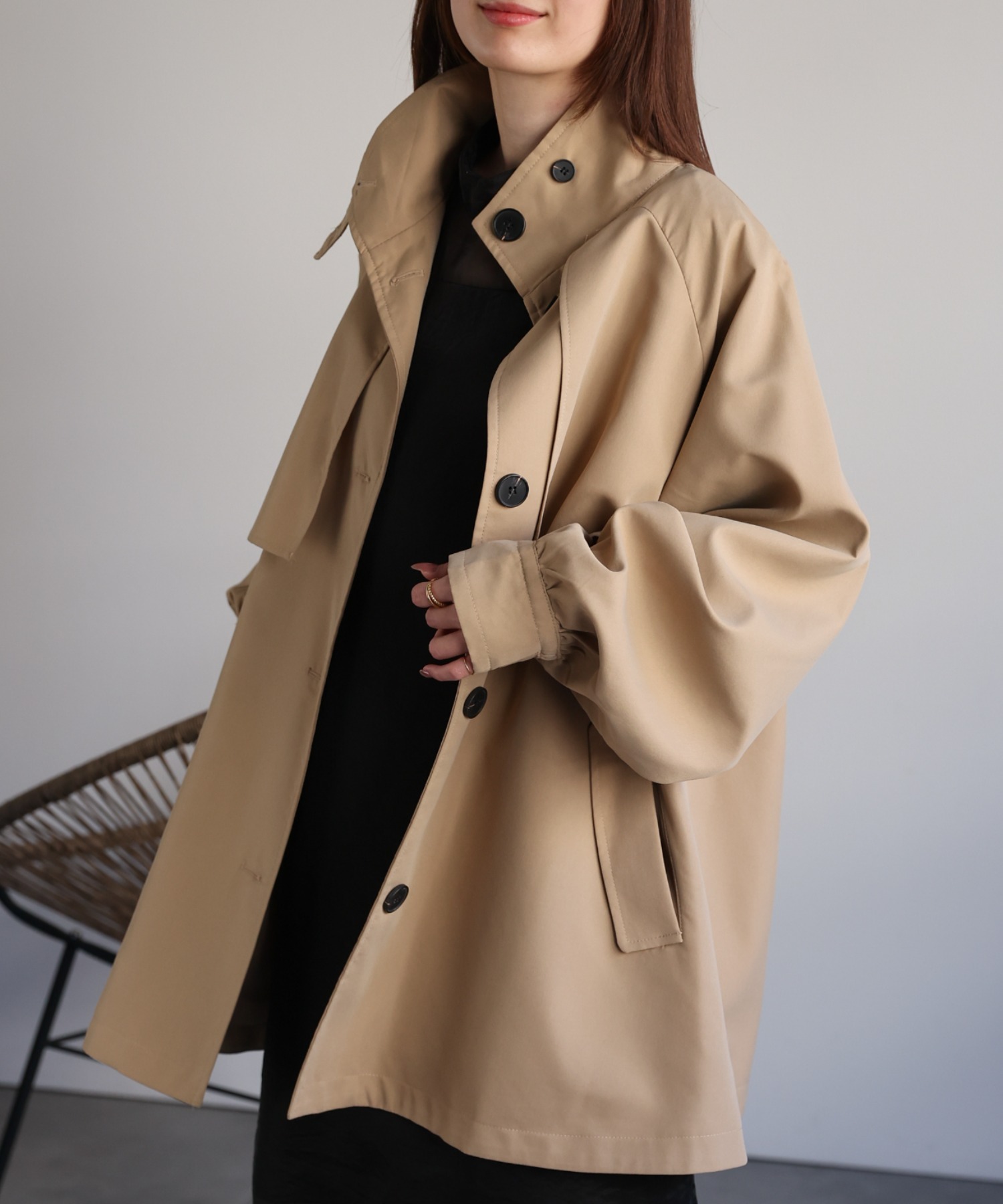 model：162cm 着用サイズ：F