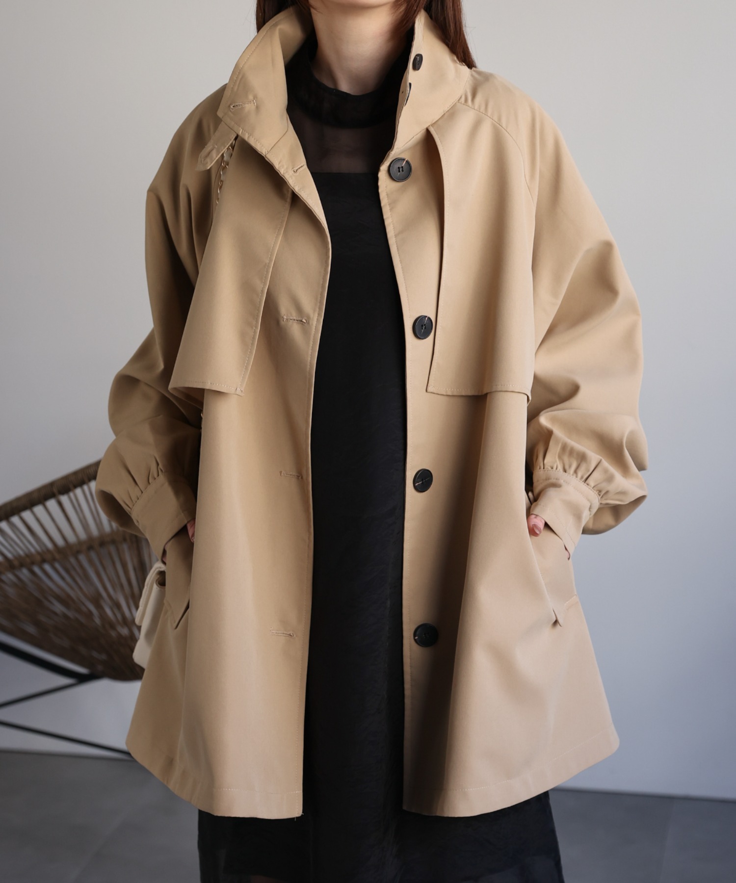 model：162cm 着用サイズ：F
